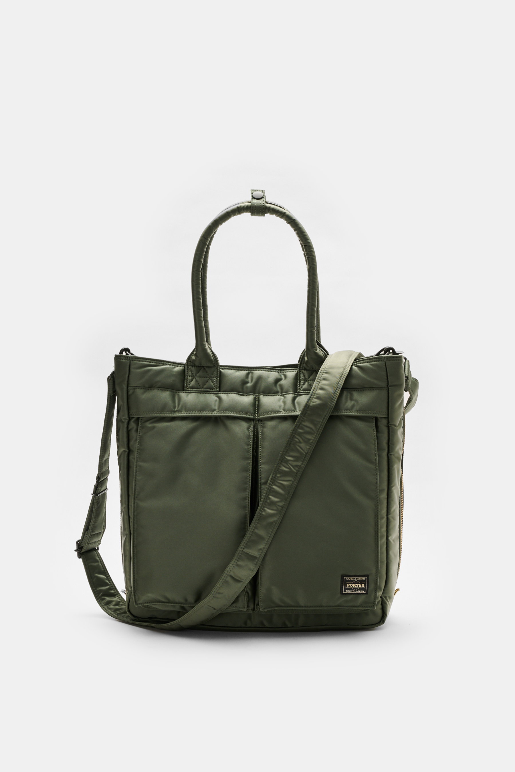 Porter-Yoshida & Co. Tote Bag 'Tanker Carry' dunkelgrün
