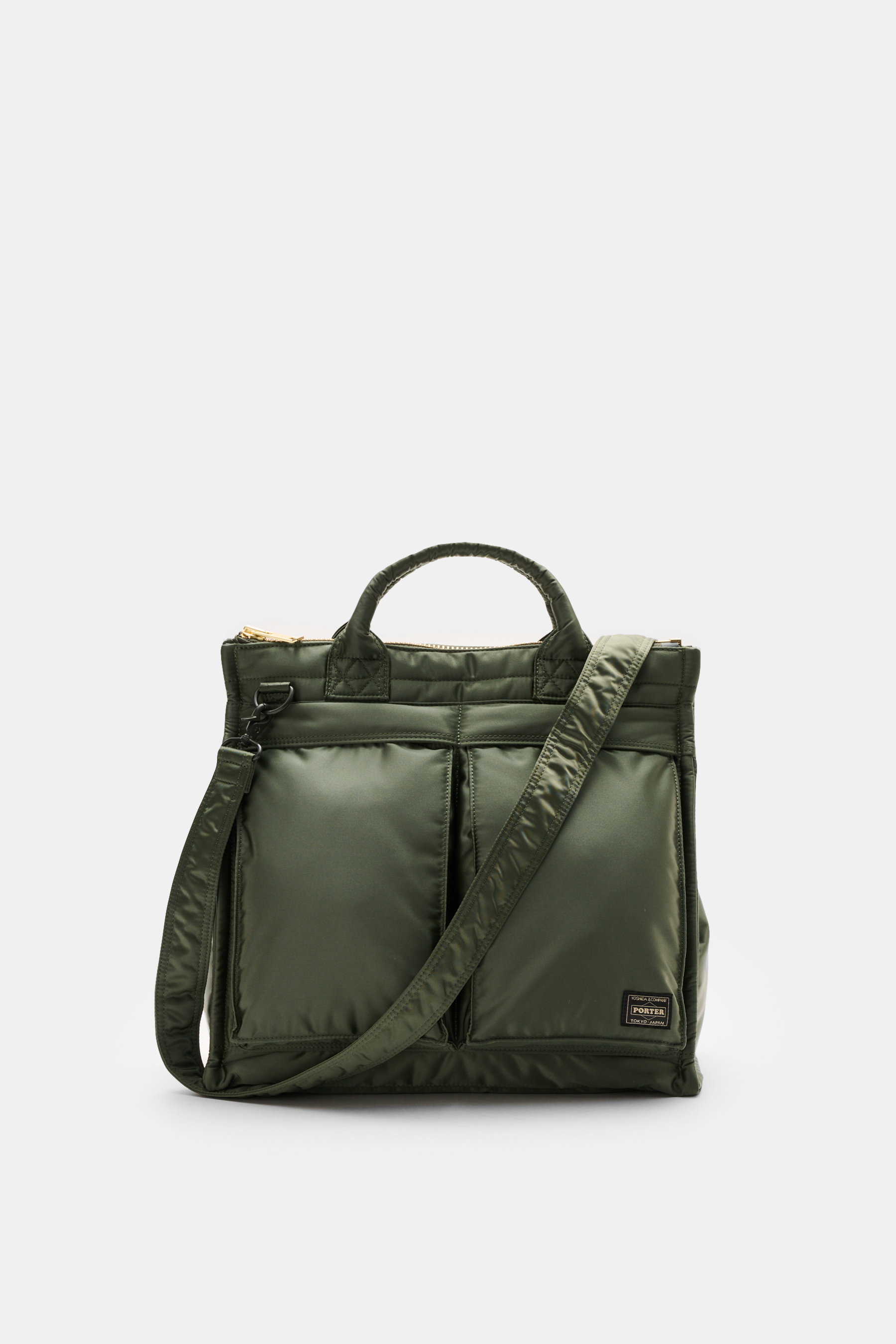 Porter-Yoshida & Co. Tote Bag 'Tanker Squar' dunkelgrün