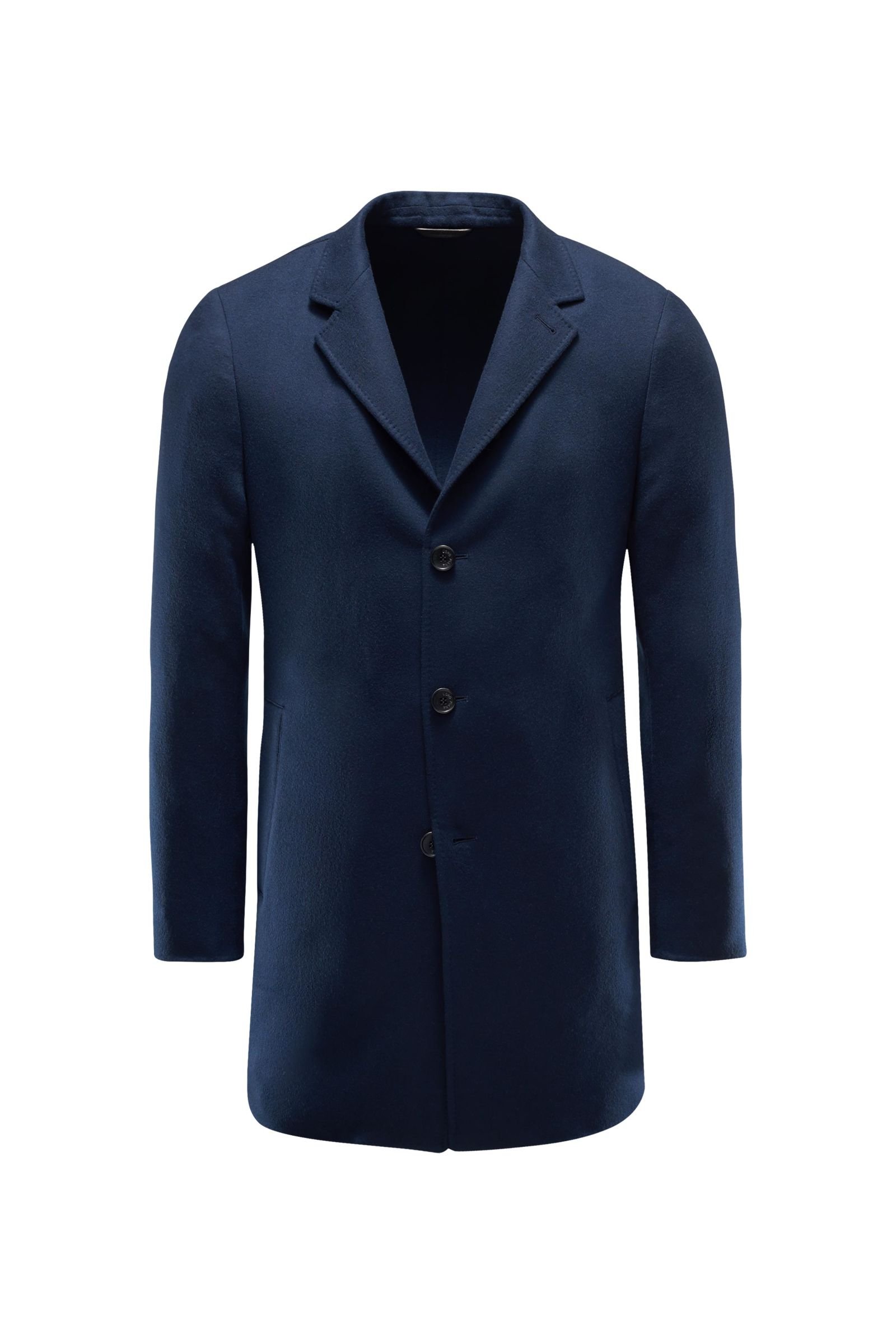 Cashmere coat 'Short Coat' navy