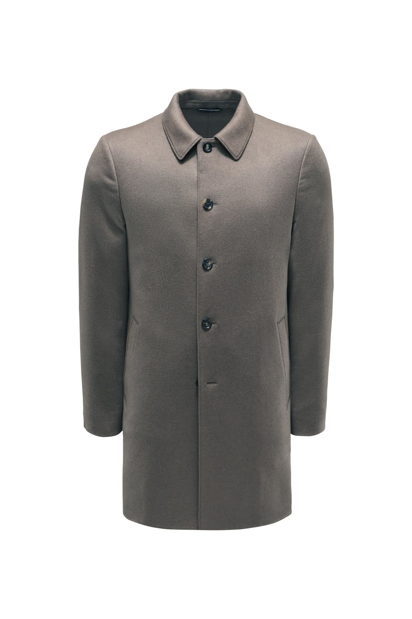 Baby cashmere coat 'Sidney' brown olive