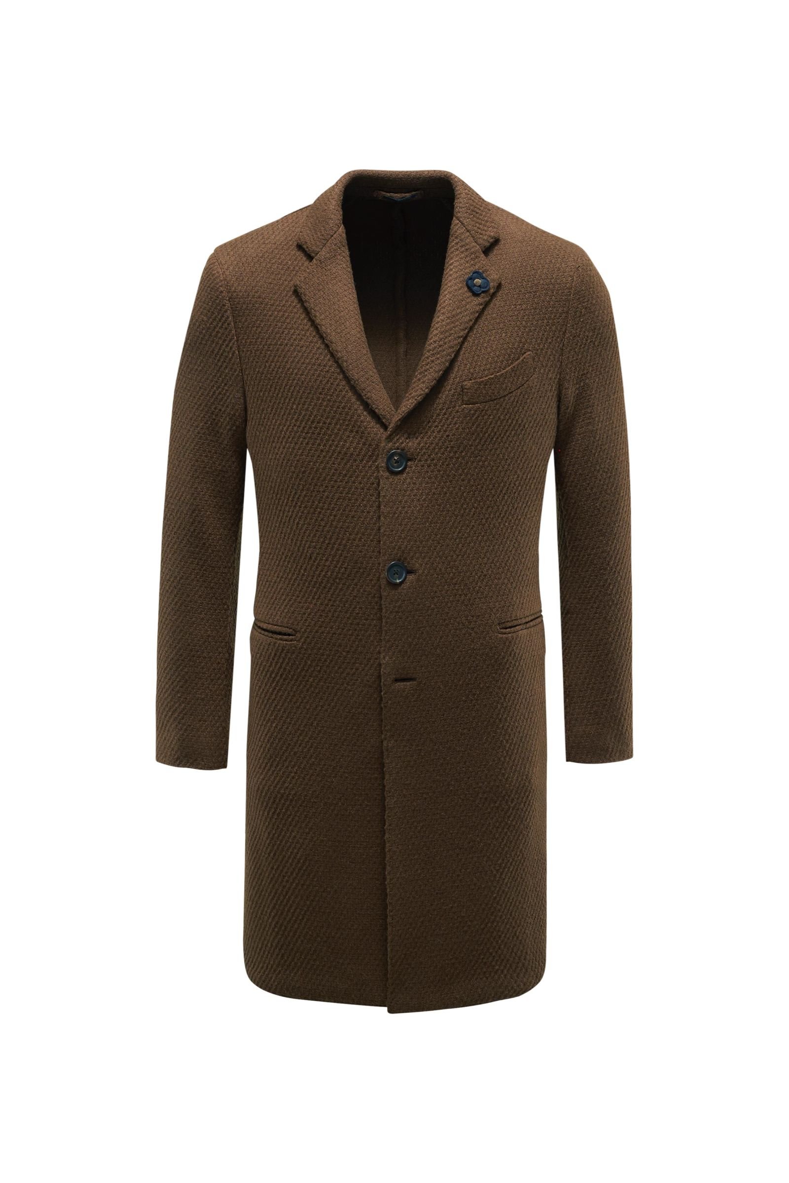 Knitted coat brown