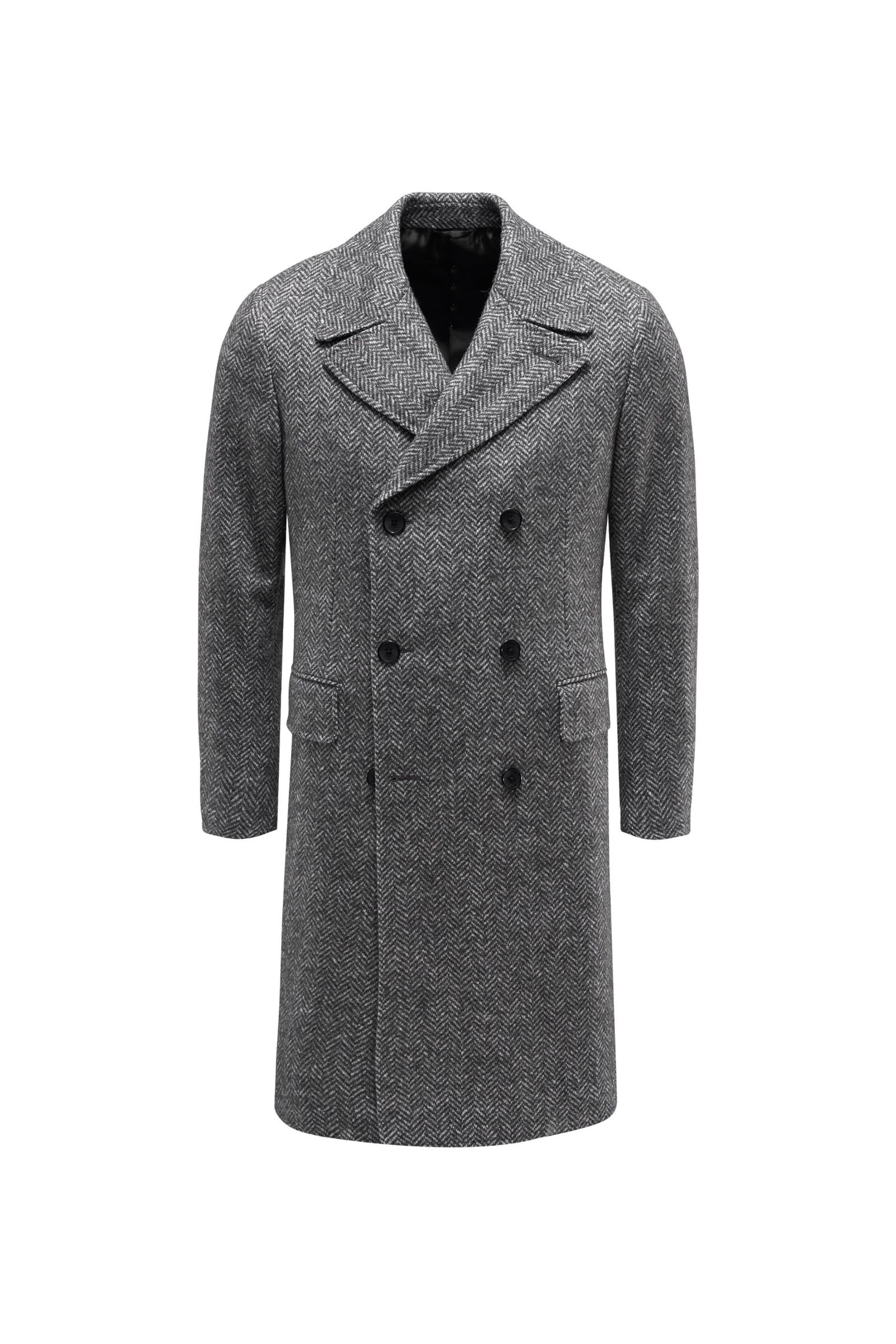 Coat grey/white patterned