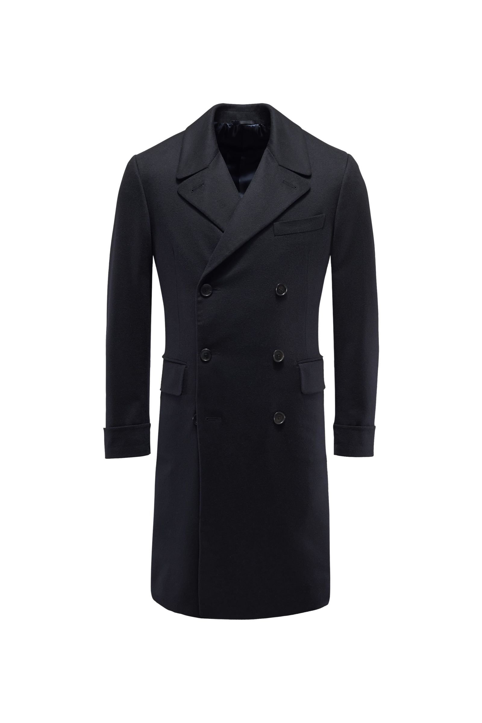 Cashmere coat dark navy