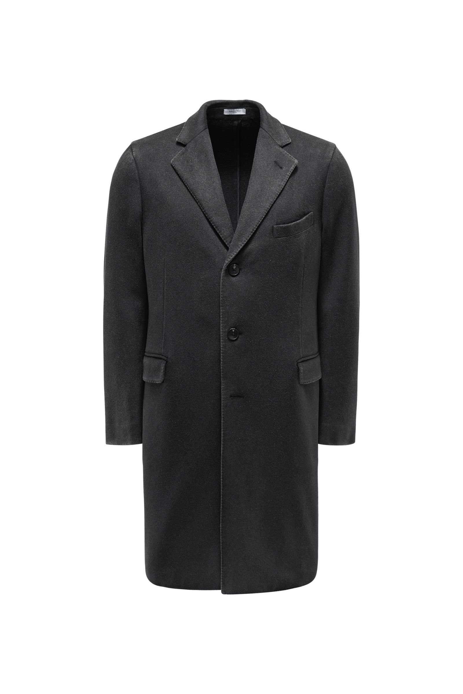 Cashmere coat dark grey