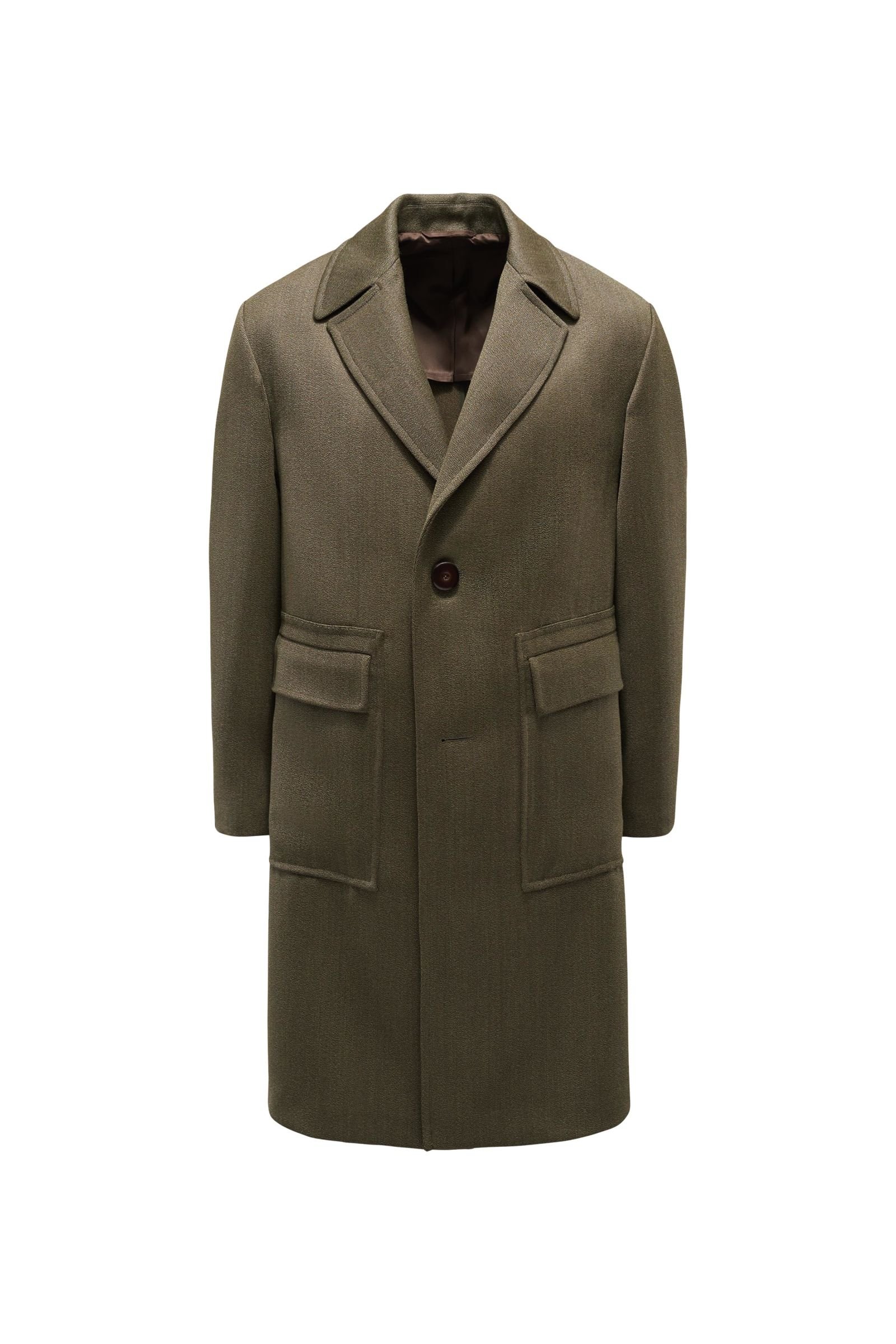 Wool coat 'Aamburgo' olive