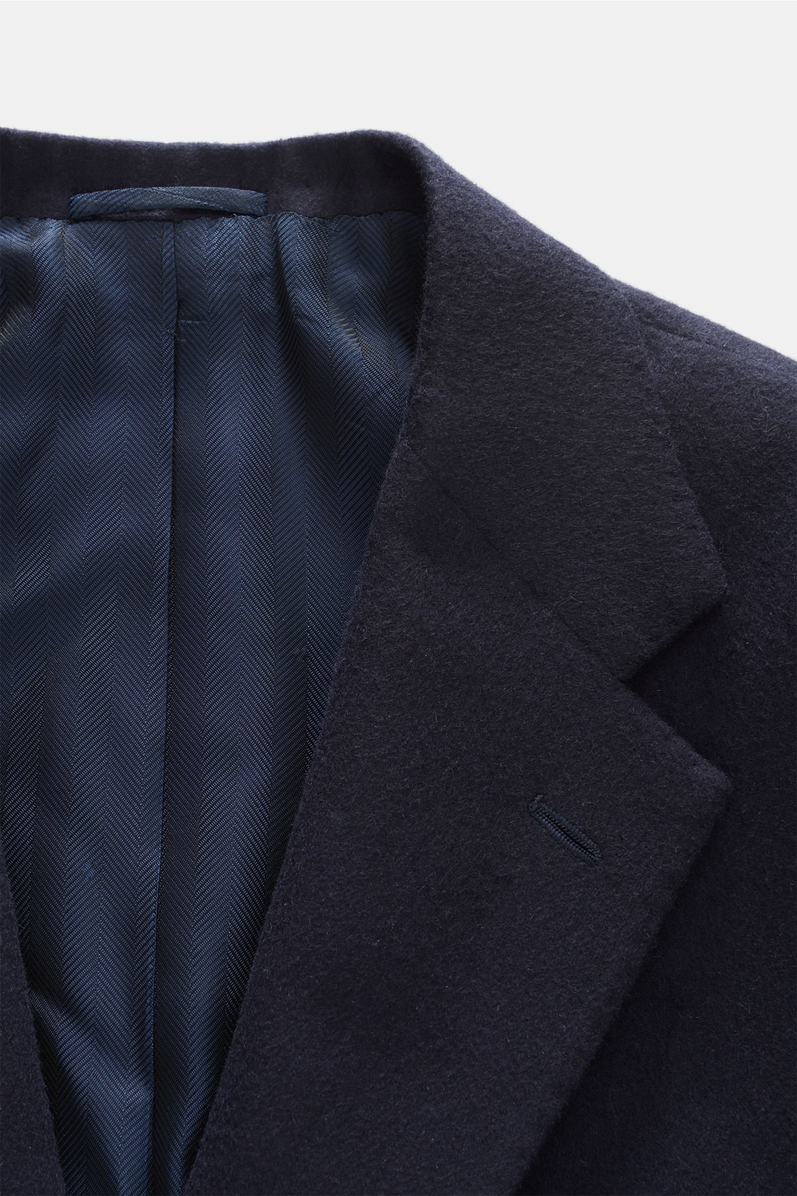 KITON cashmere coat navy | BRAUN Hamburg