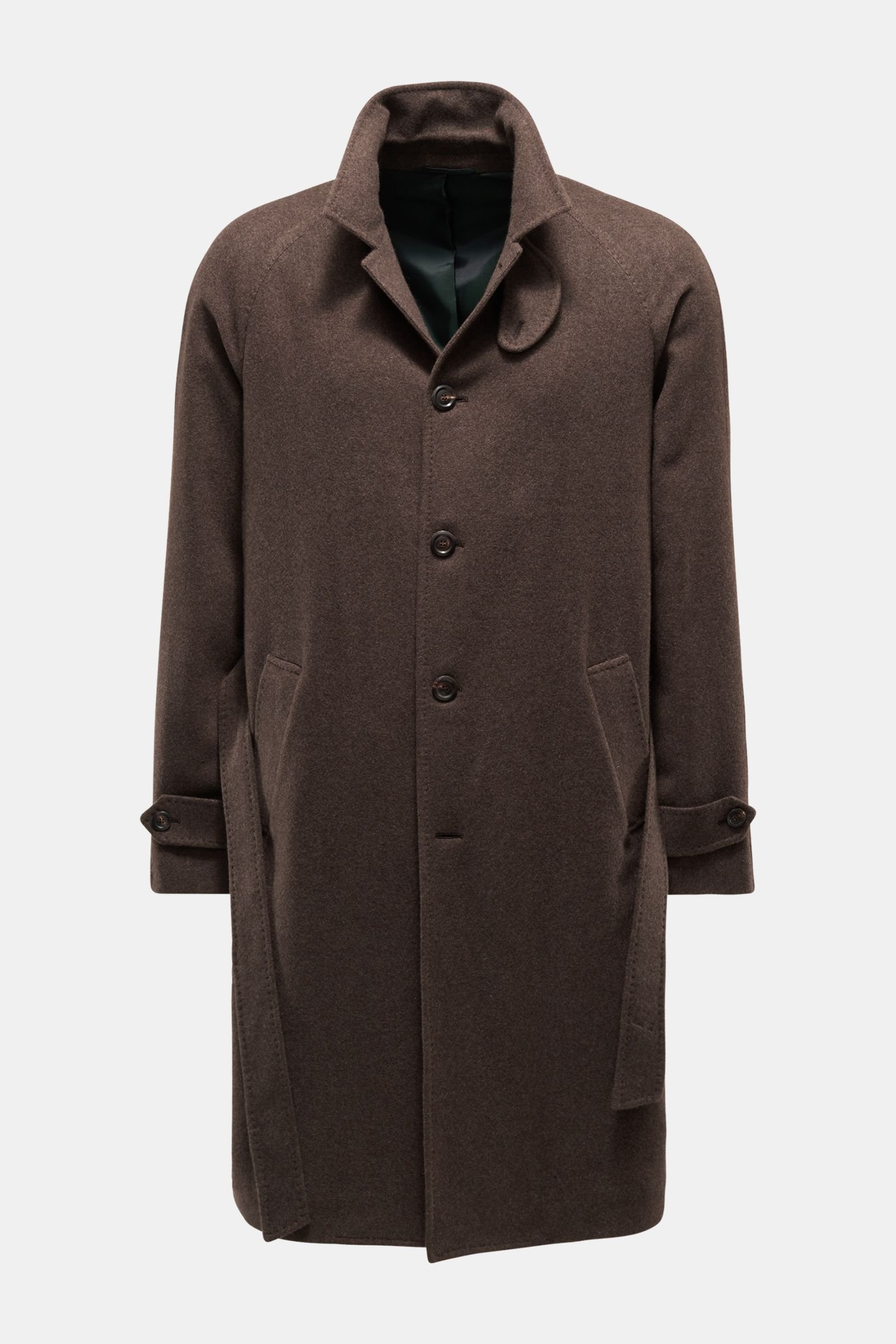 Cashmere coat 'Cubelfast' grey-brown 