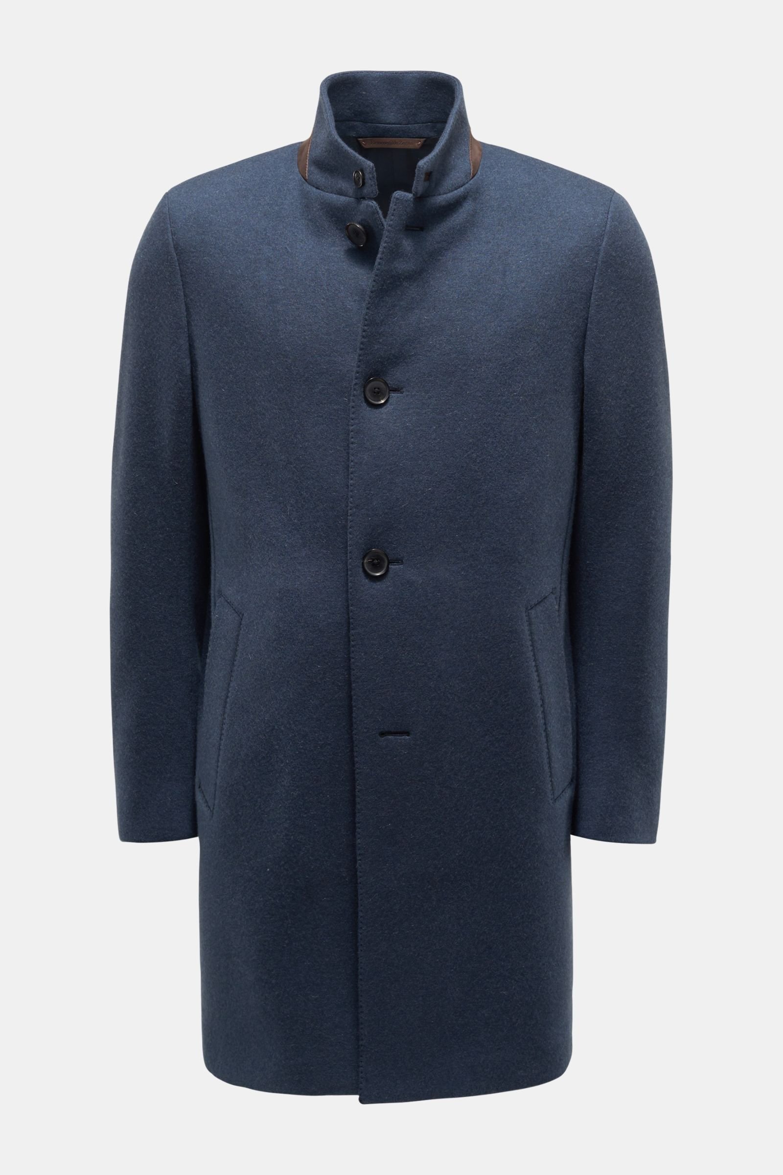 Jersey coat grey-blue