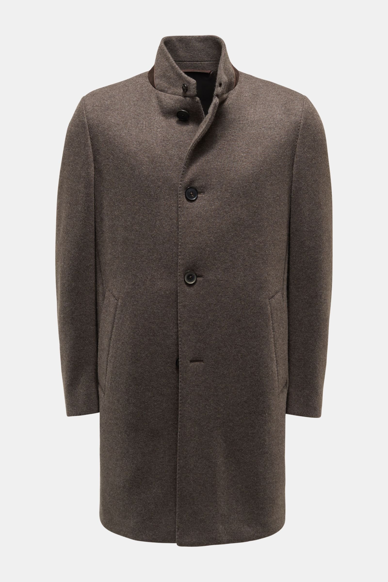 Jersey coat grey-brown