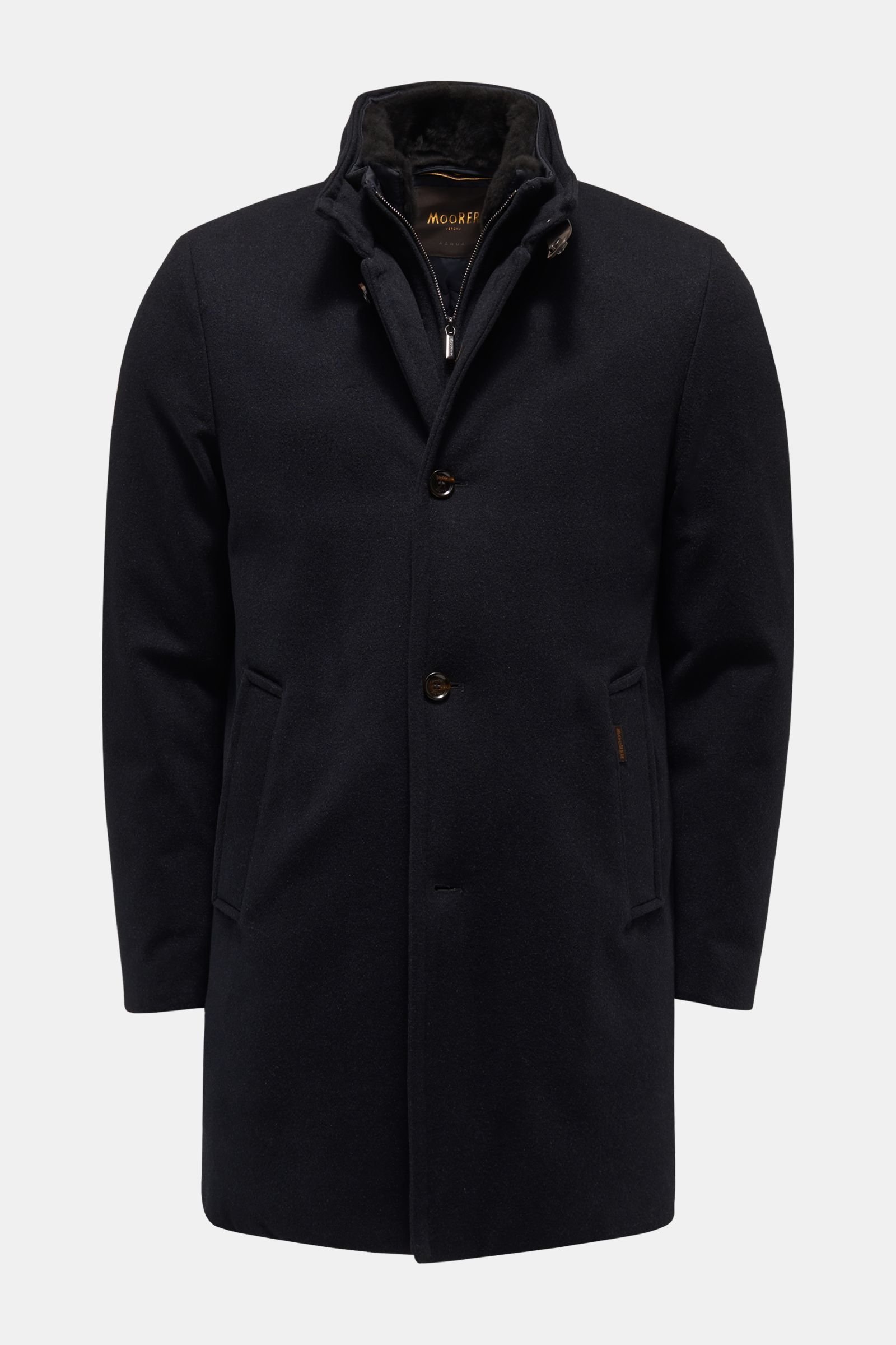 Cashmere down coat 'Bond' dark navy