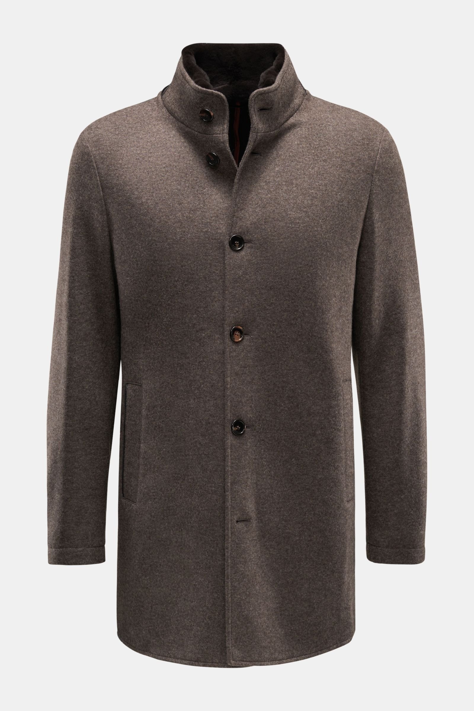 Short coat 'Cuneo' dark brown