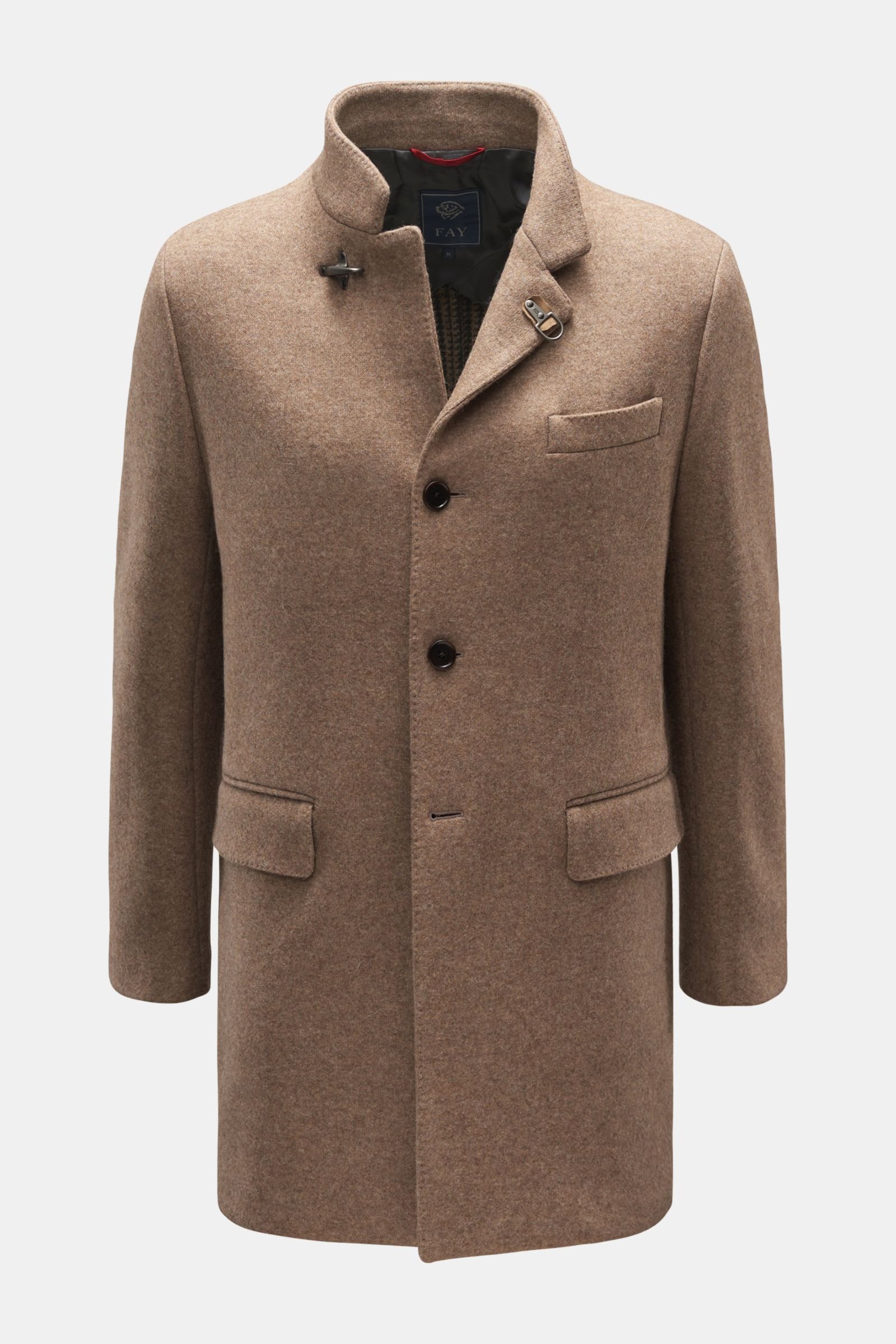 Jersey coat grey-brown