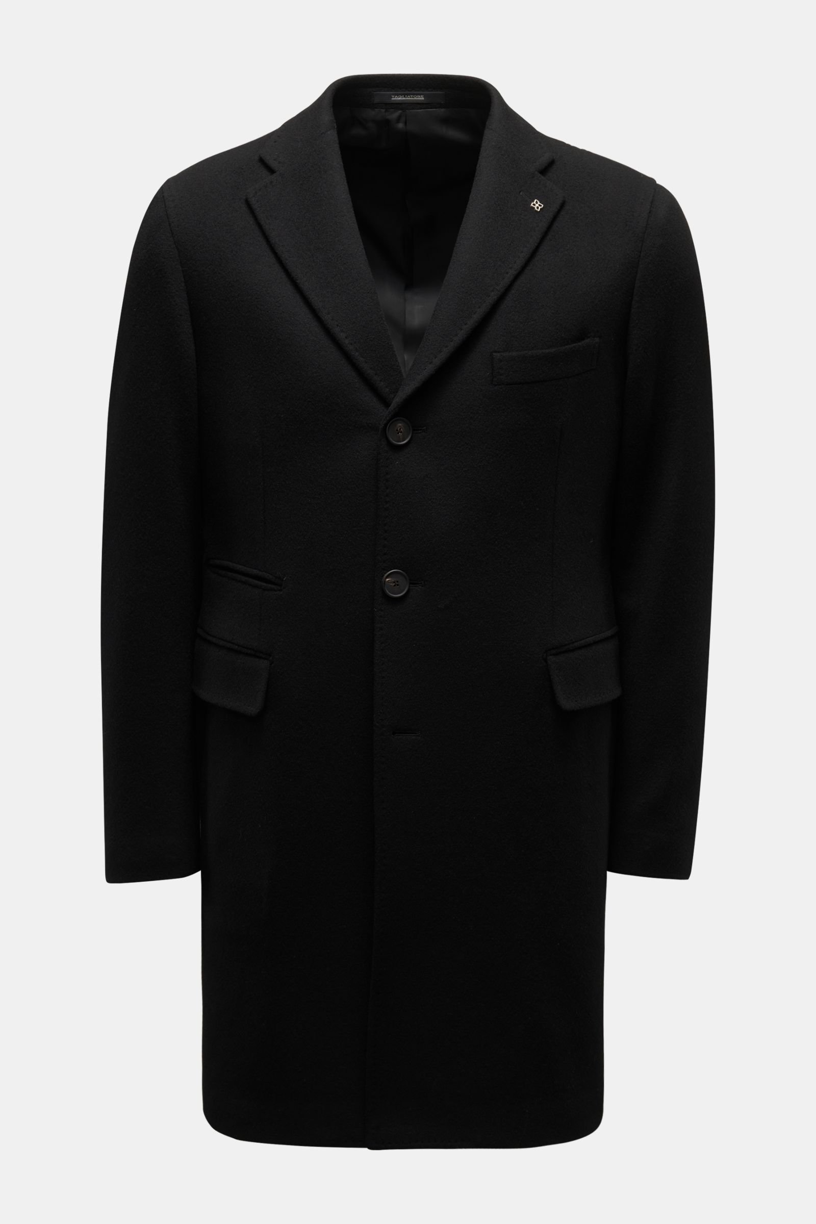 Cashmere Mantel schwarz