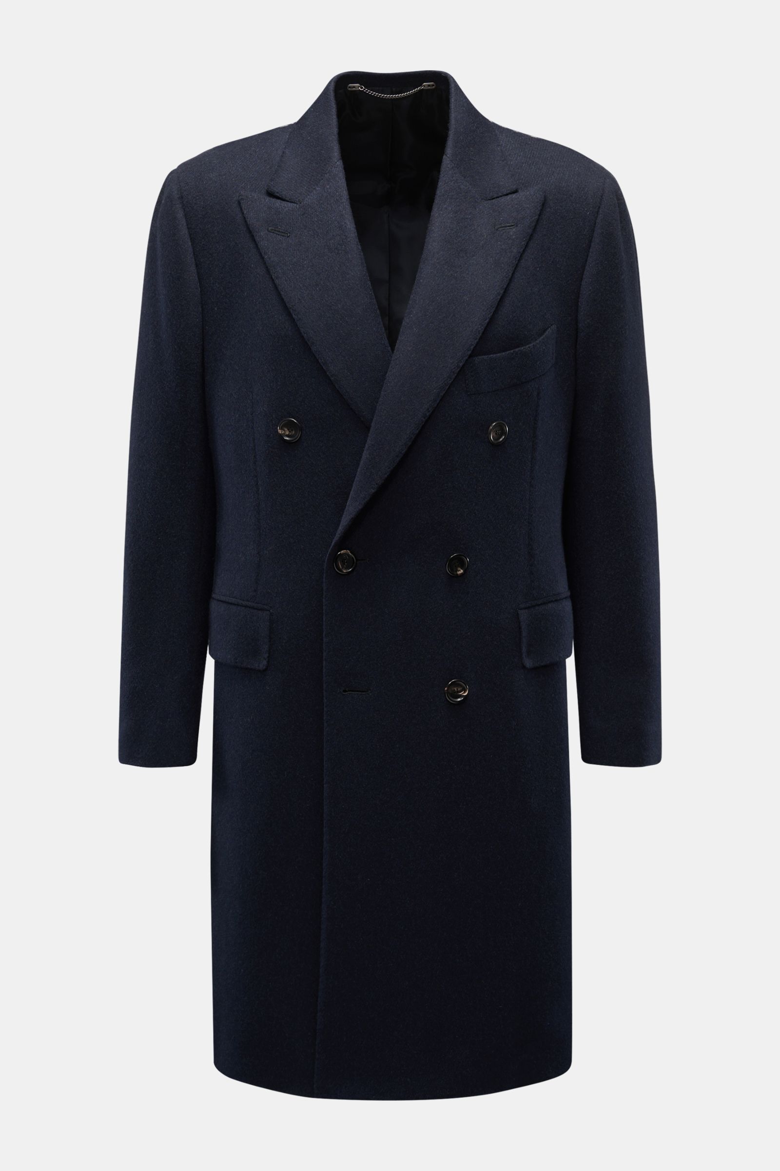 Cesare Attolini Cashmere coat dark navy