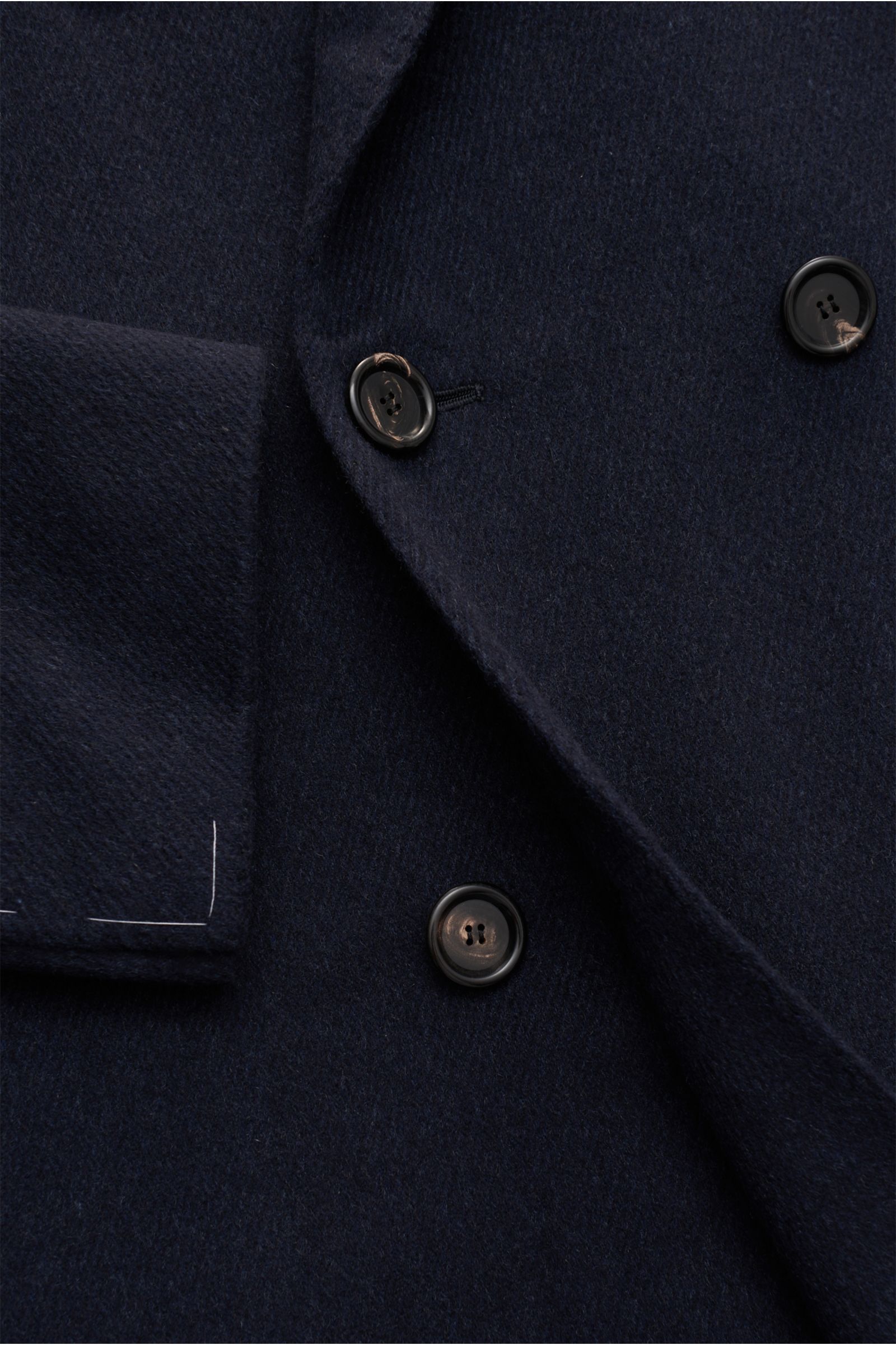 Cesare Attolini Cashmere coat dark navy