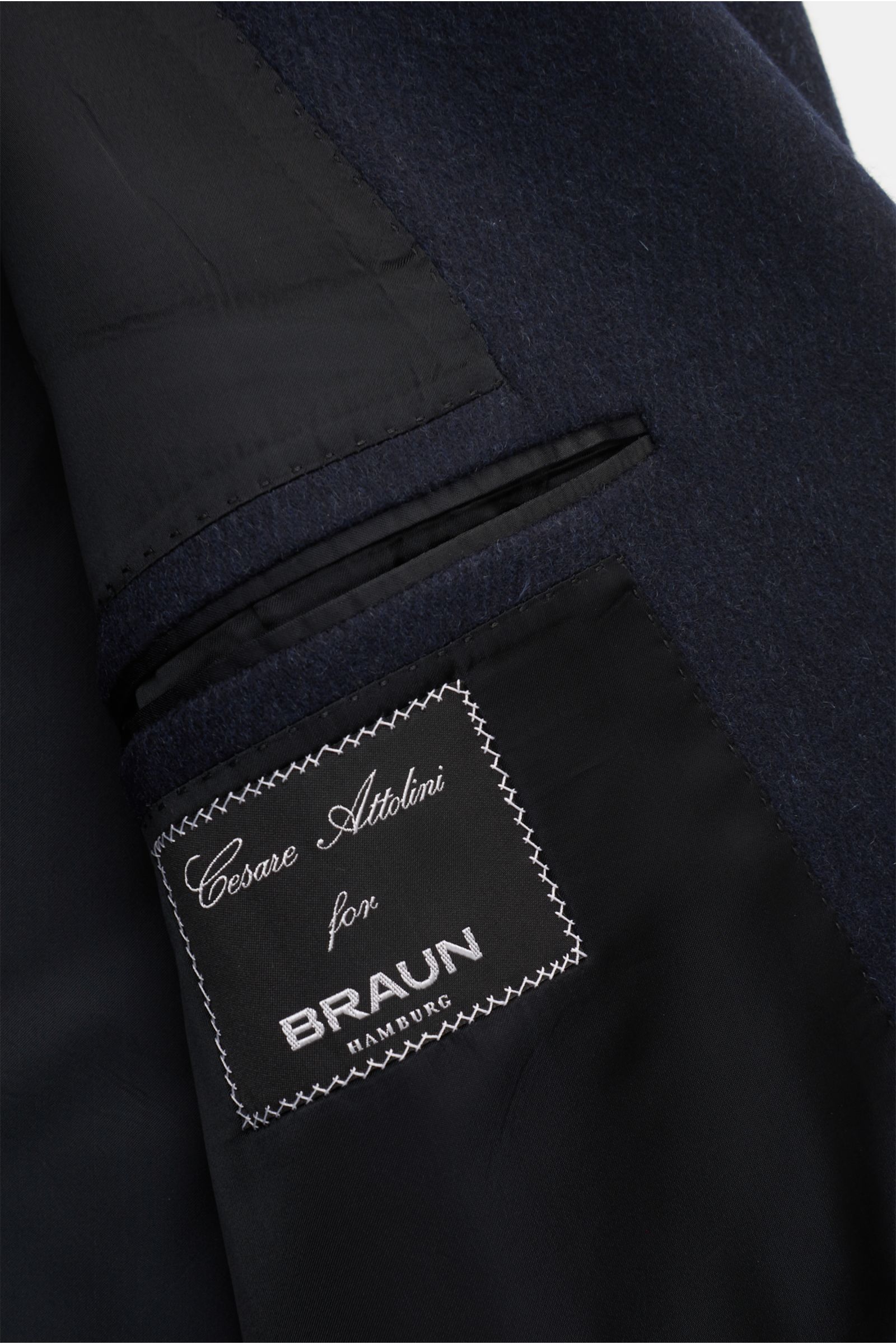 Cesare Attolini Cashmere coat dark navy