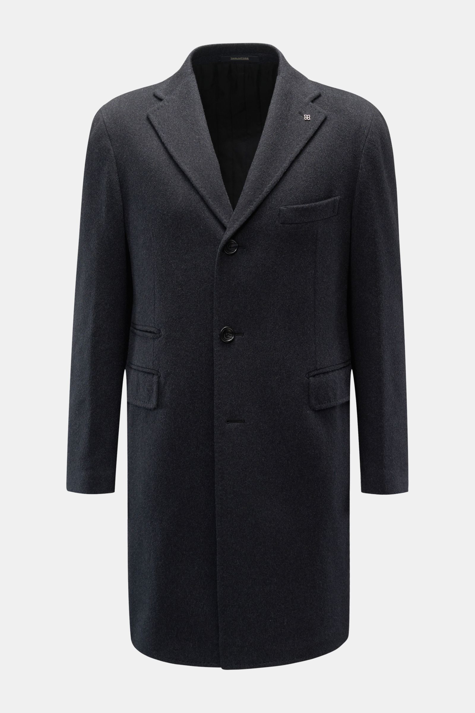 Tagliatore Wollmantel dunkelgrau meliert