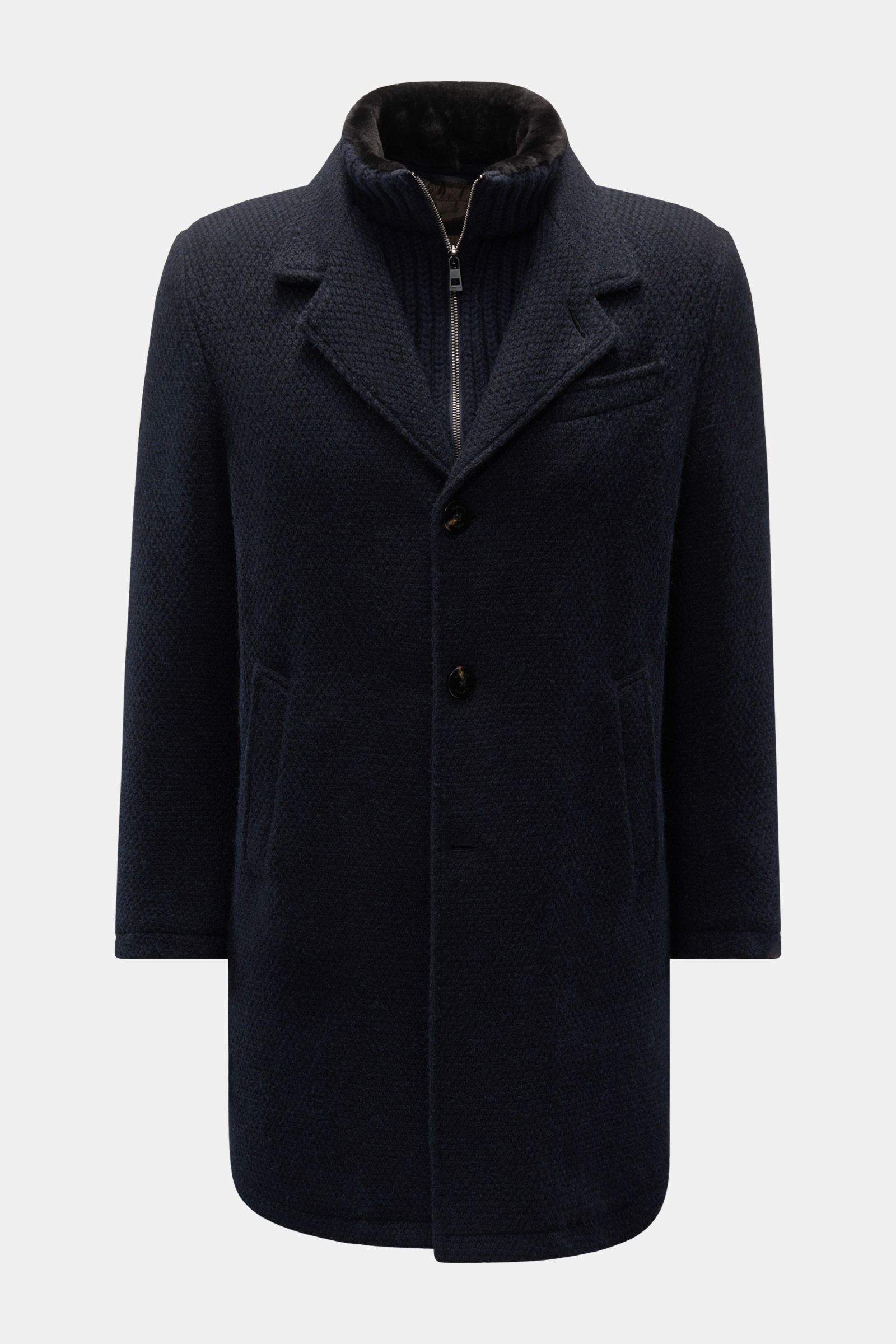 GMS75 Knitted coat navy