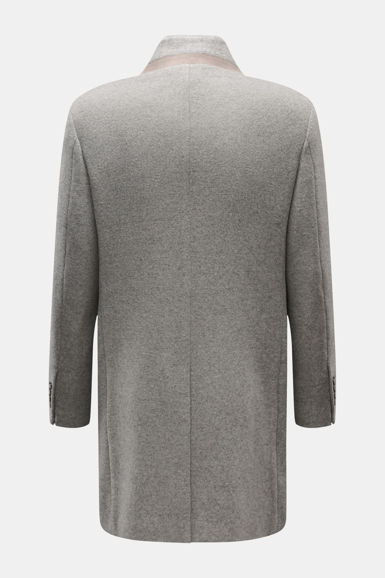 Fay Jersey-Mantel 'Duty Coat' grau meliert