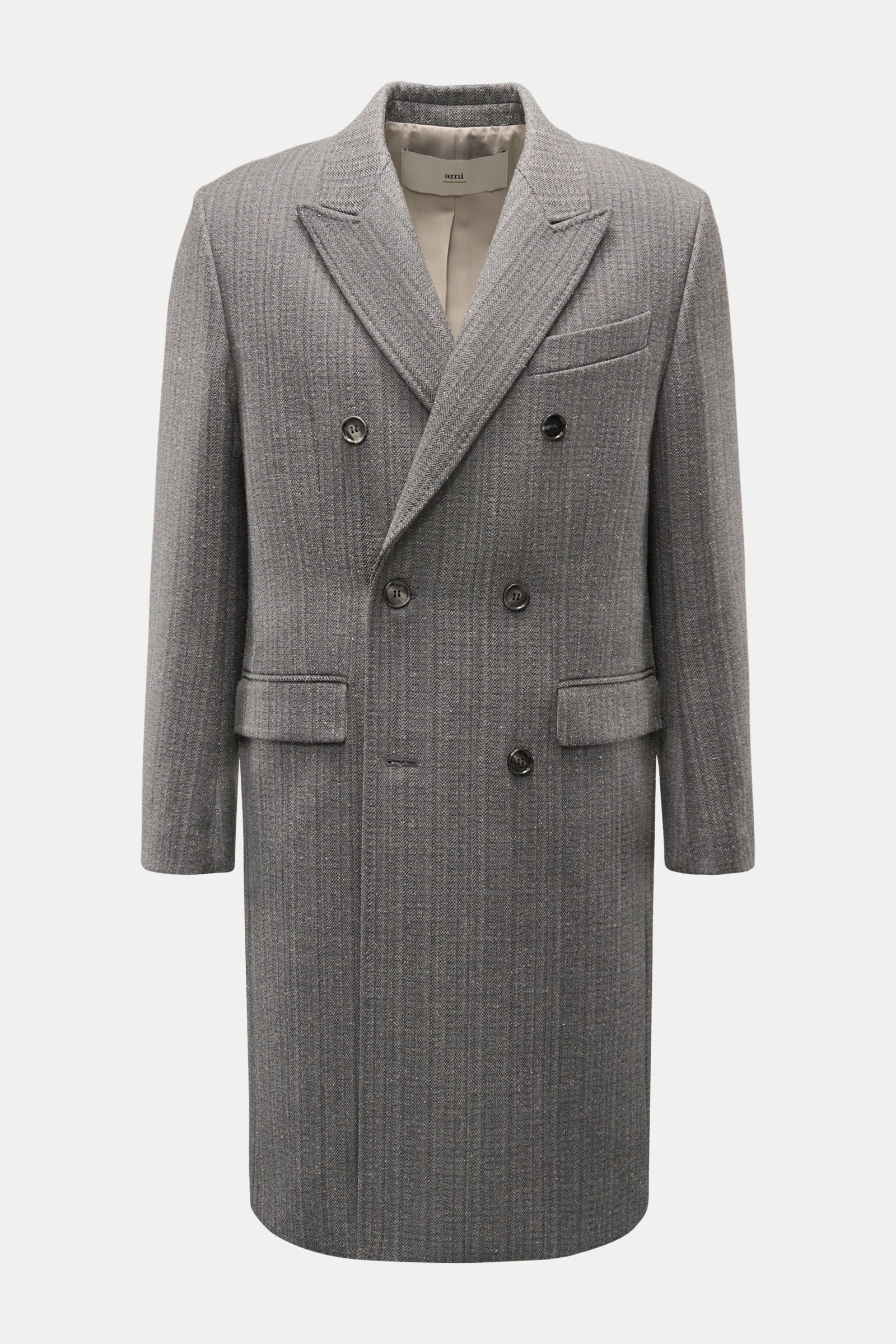 Ami Paris Mantel grau meliert