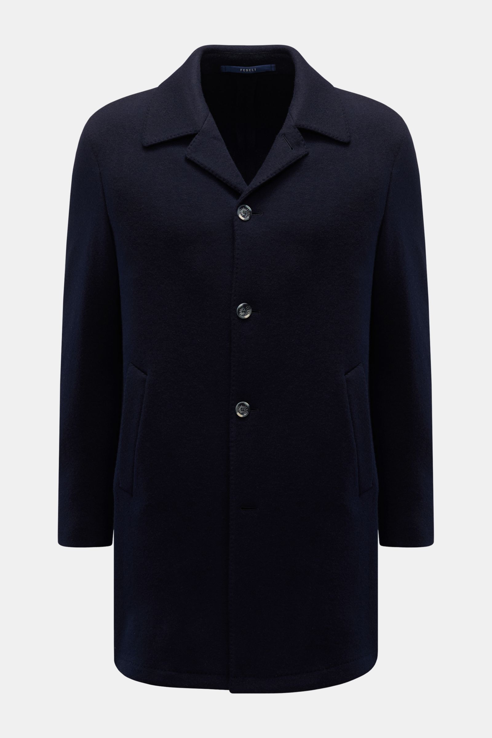 Fedeli Cashmere Mantel navy