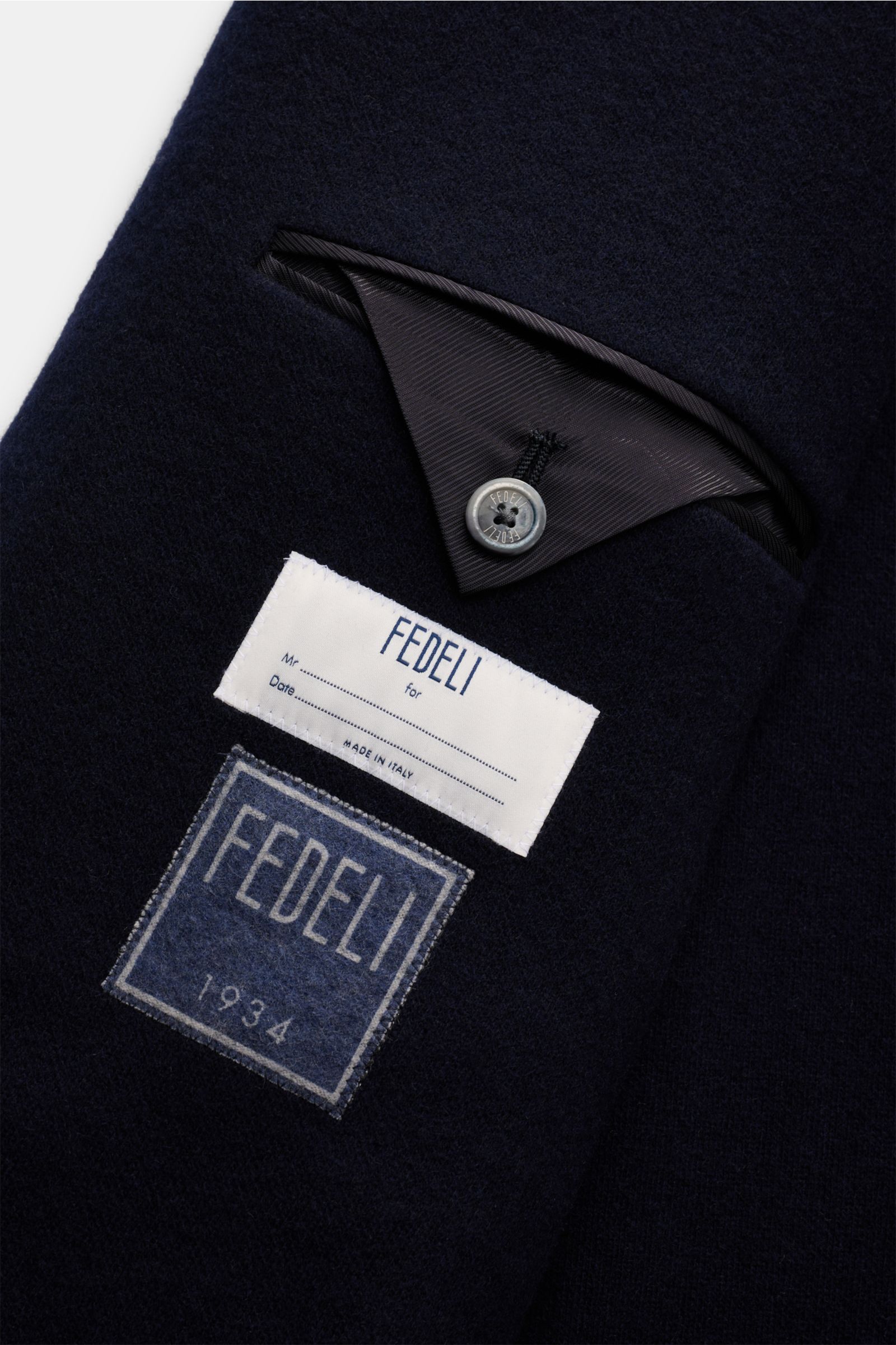 Fedeli Cashmere Mantel navy