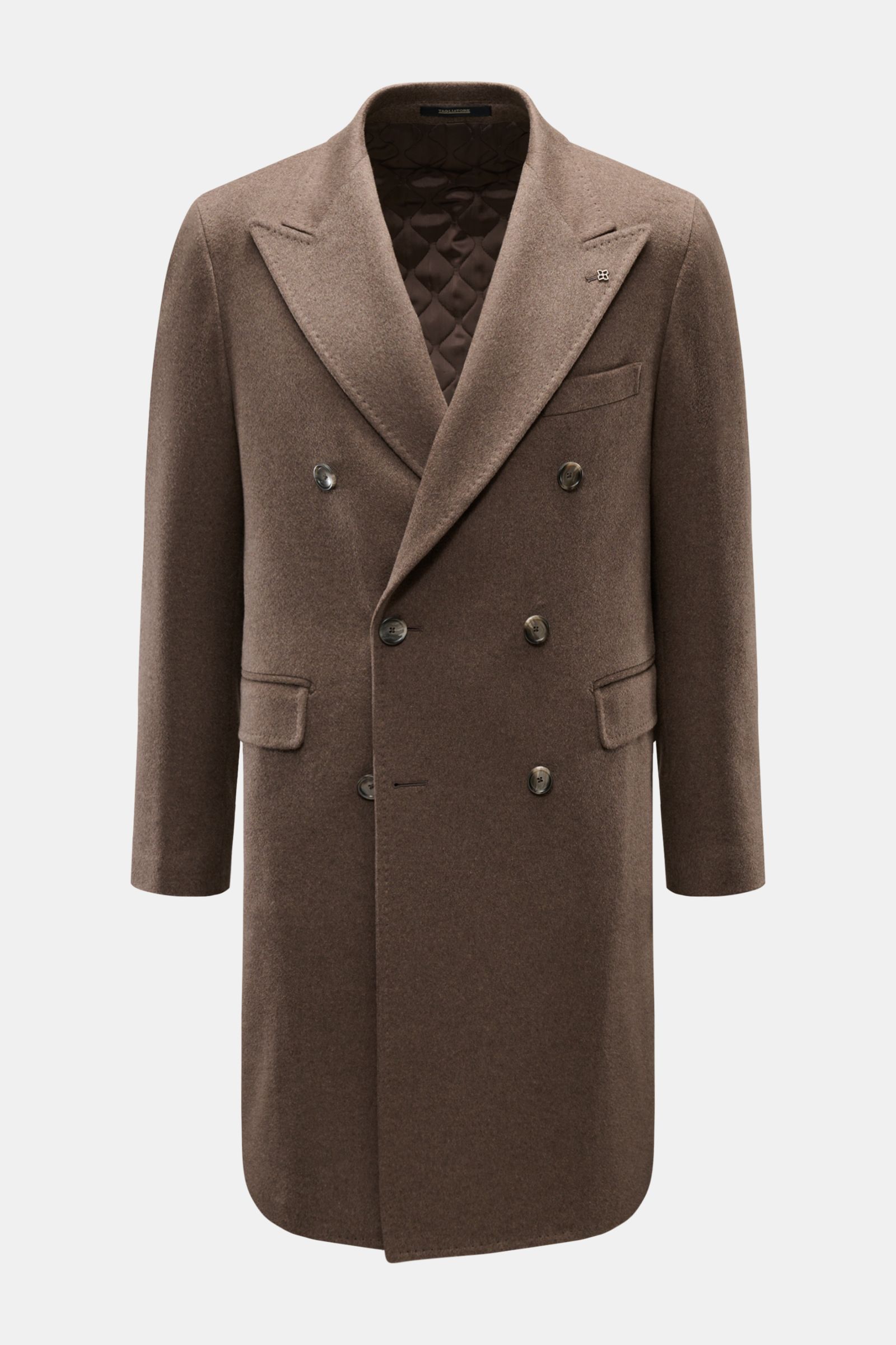 Tagliatore Cashmere Mantel graubraun
