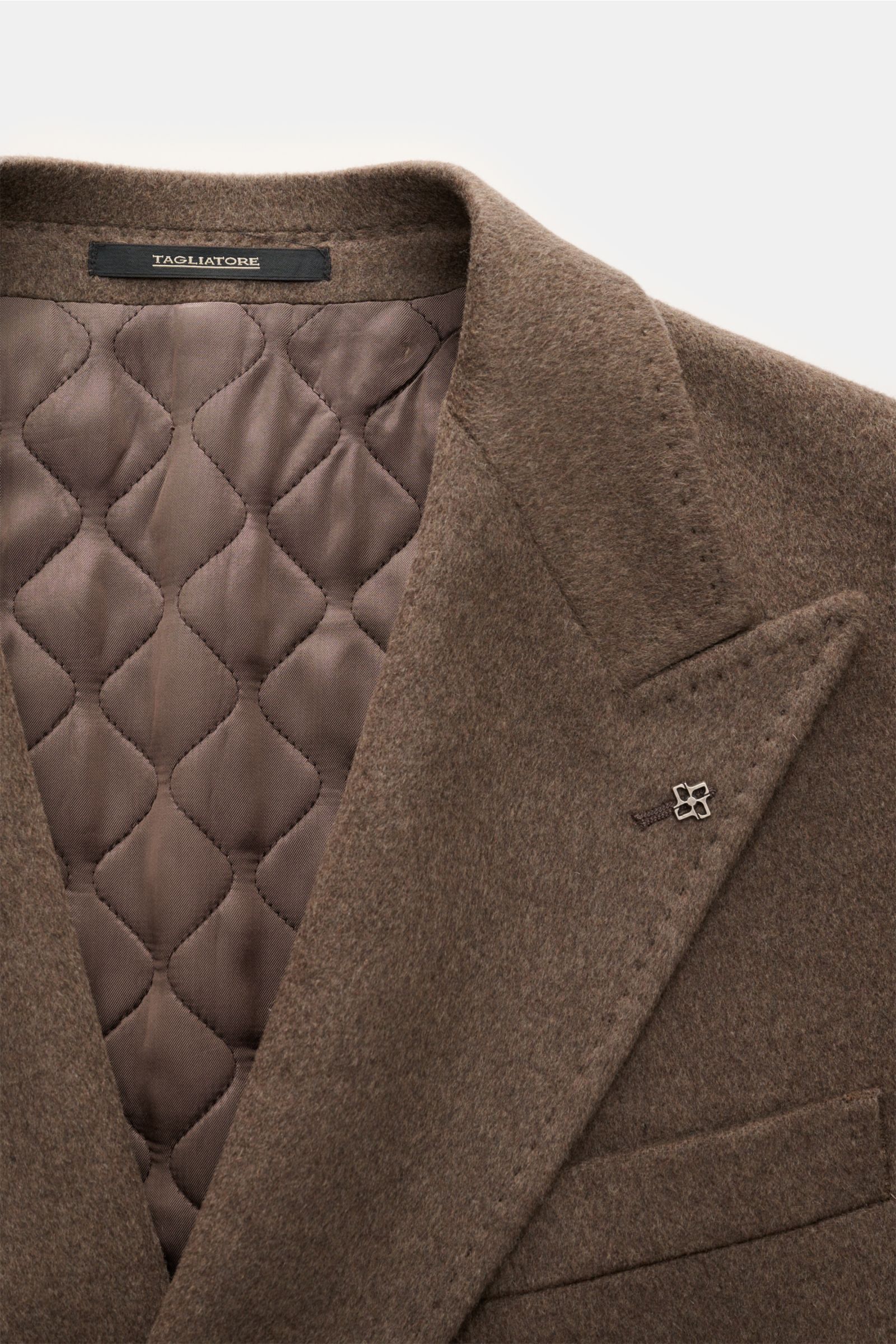 Tagliatore Cashmere Mantel graubraun