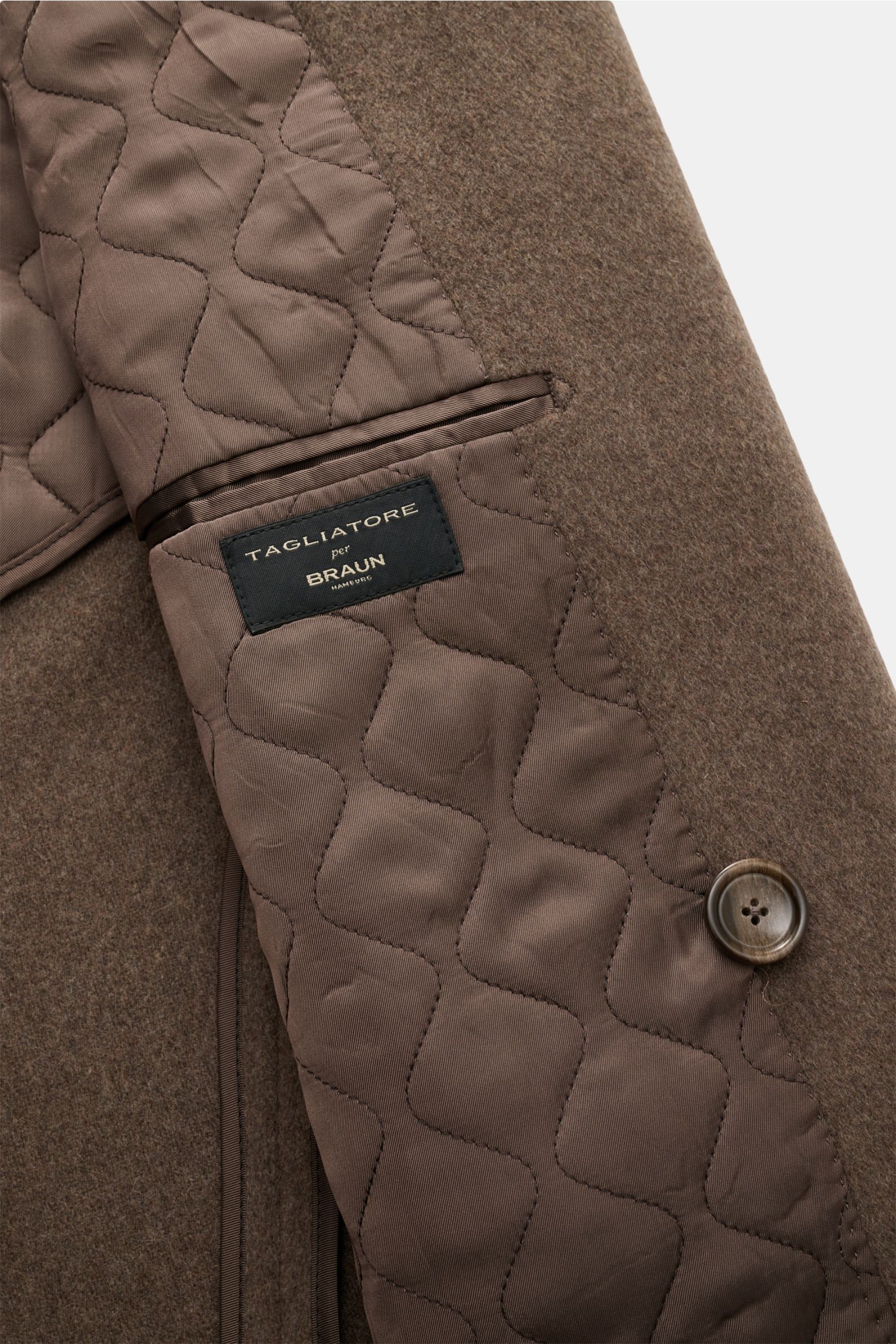 Tagliatore Cashmere Mantel graubraun