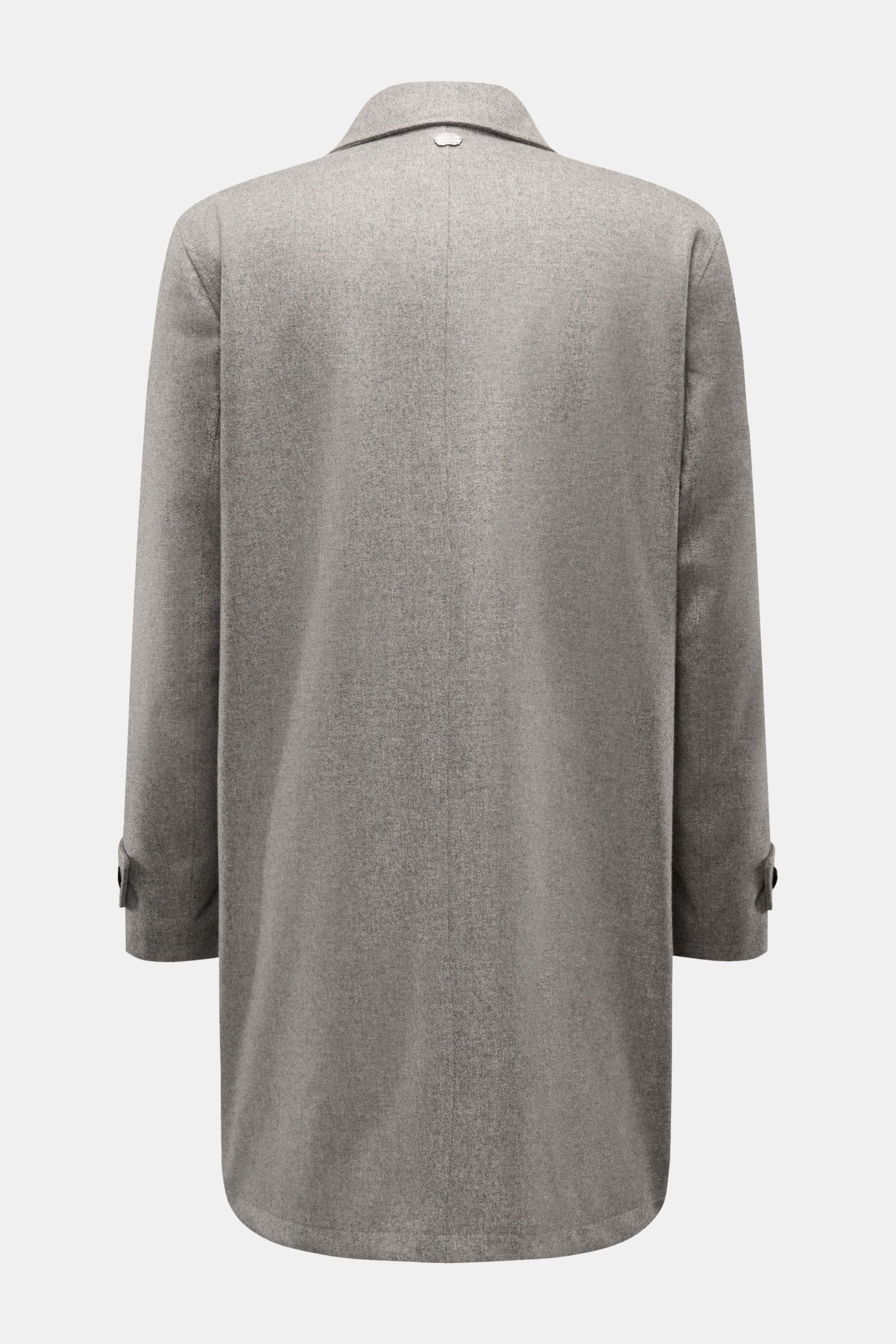 Agnona Cashmere Mantel grau