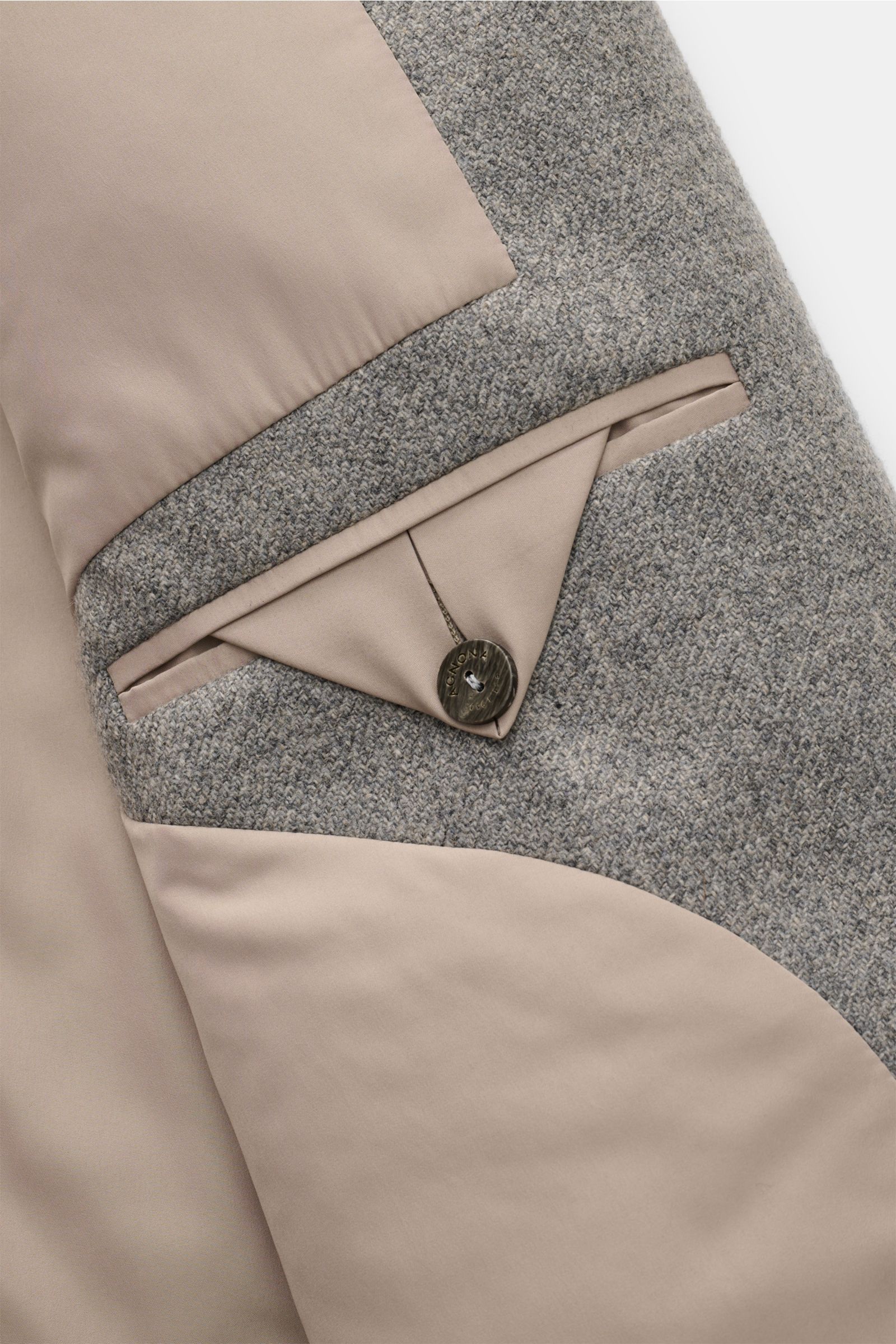 Agnona Cashmere Mantel grau