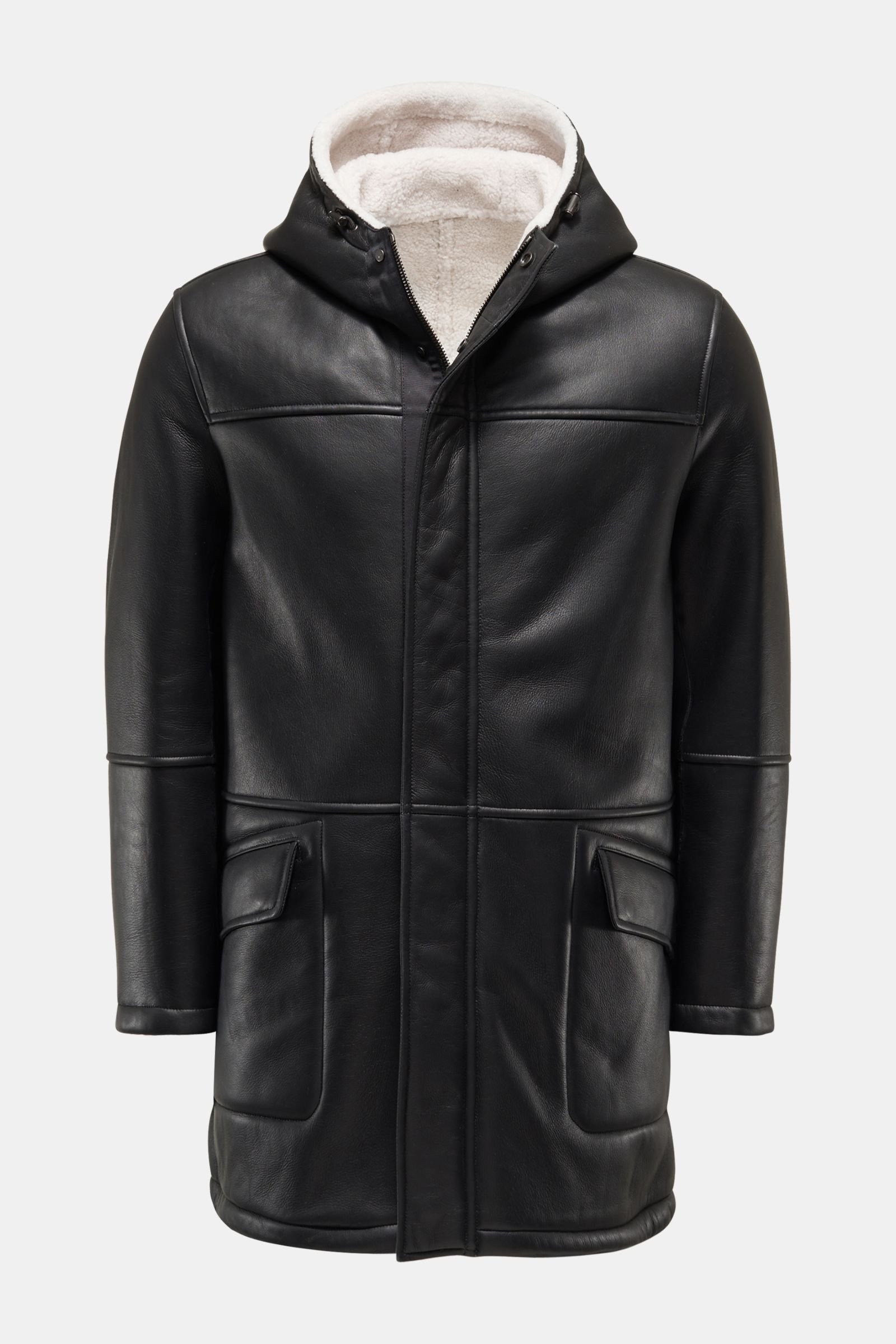 Shearling coat black