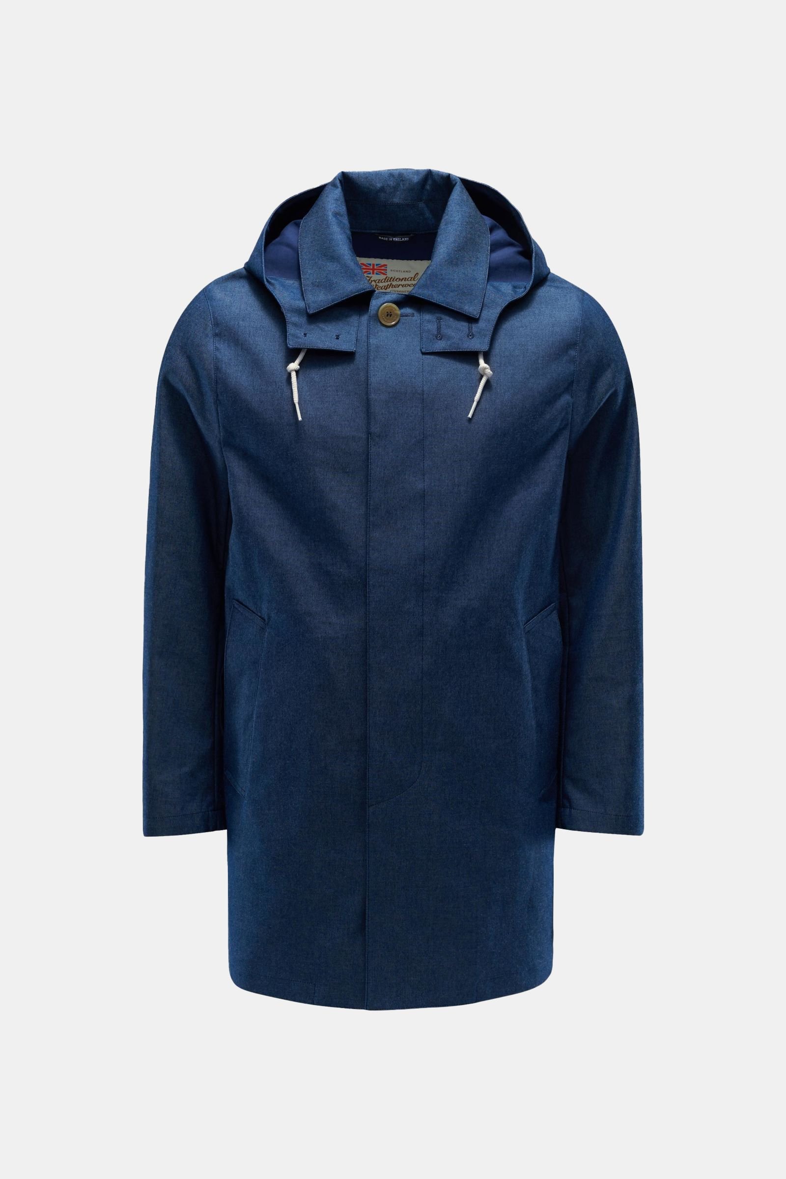 Short coat 'Derby' grey-blue