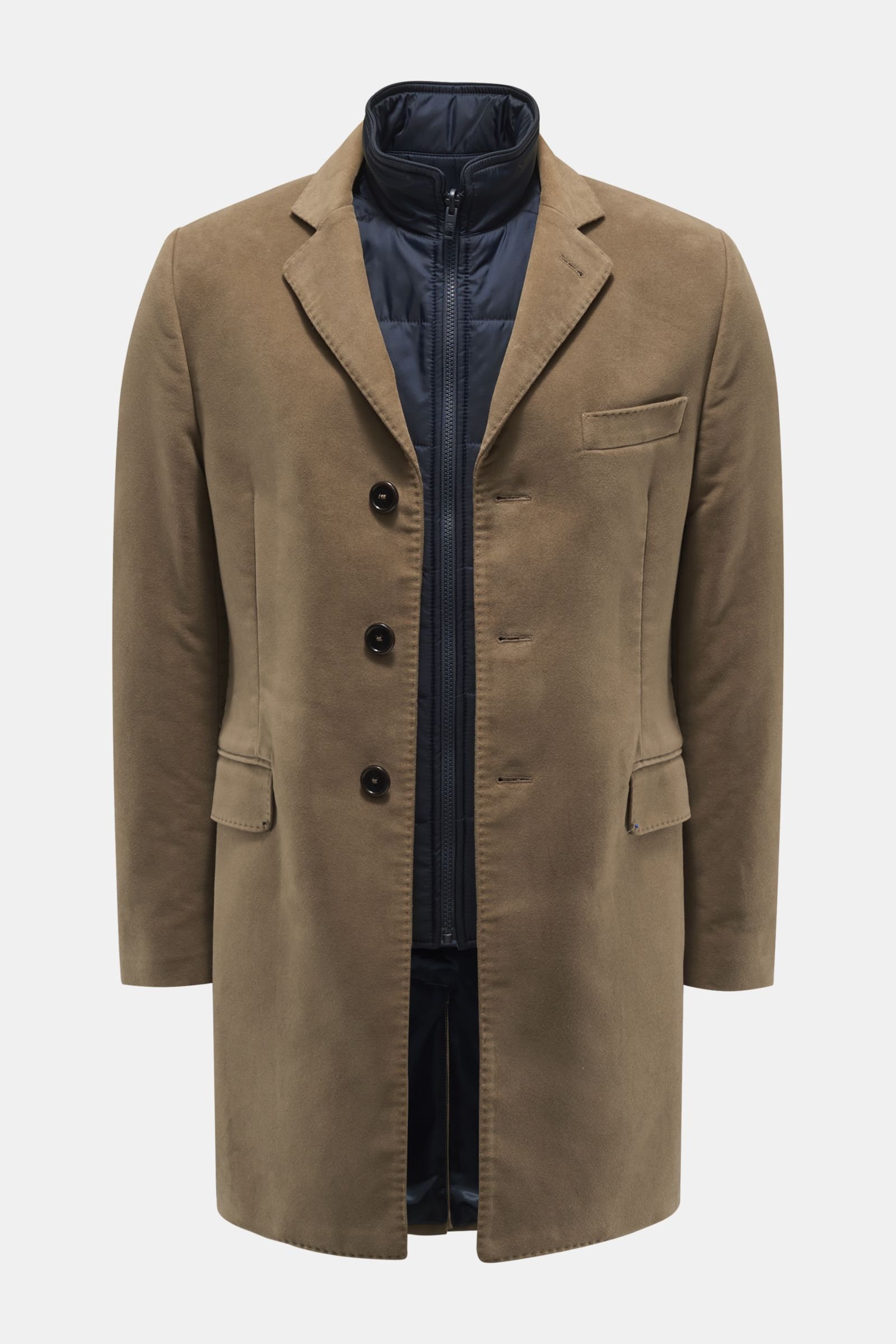 Fustian short coat in khaki