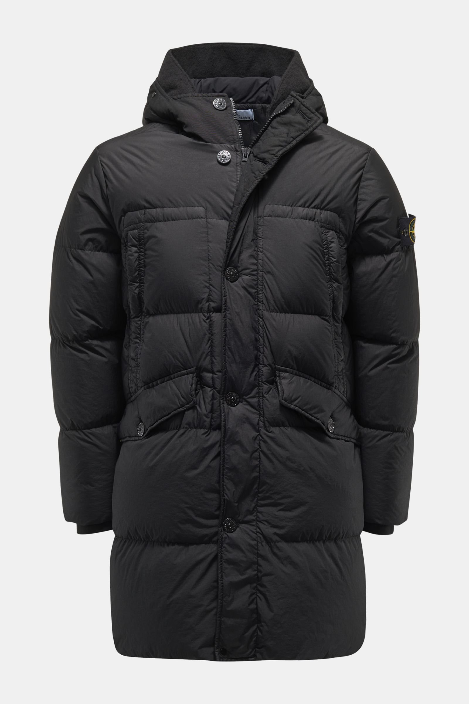 Down parka 'Garment Dyed Crinkle Reps NY Down' black