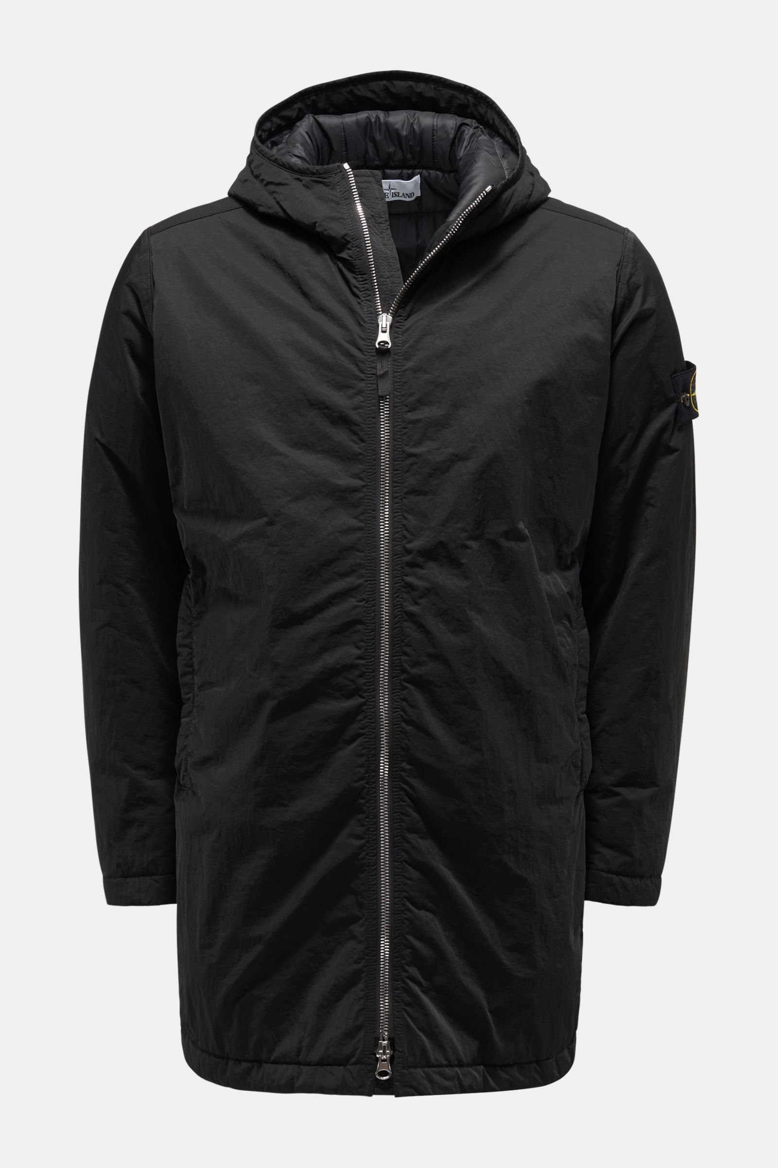 STONE ISLAND coat 'Hyper Dense Nylon Twill with Primaloft-TC' black | BRAUN Hamburg