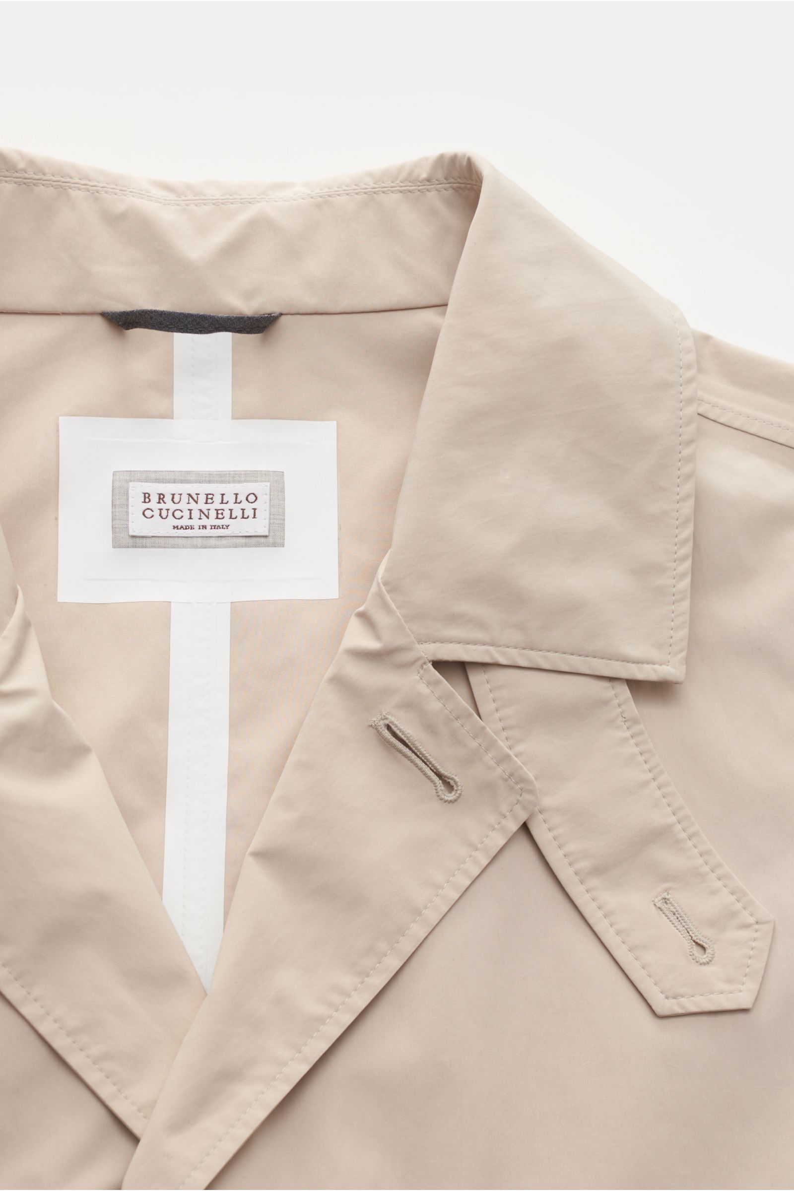 Brunello Cucinelli Beige Linen Coat