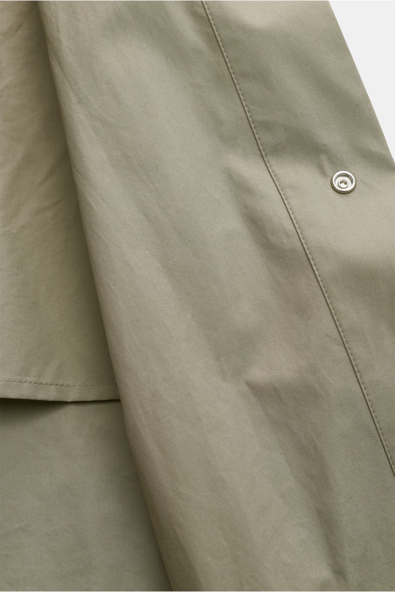 JIL SANDER Popeline Mantel oliv | BRAUN Hamburg 