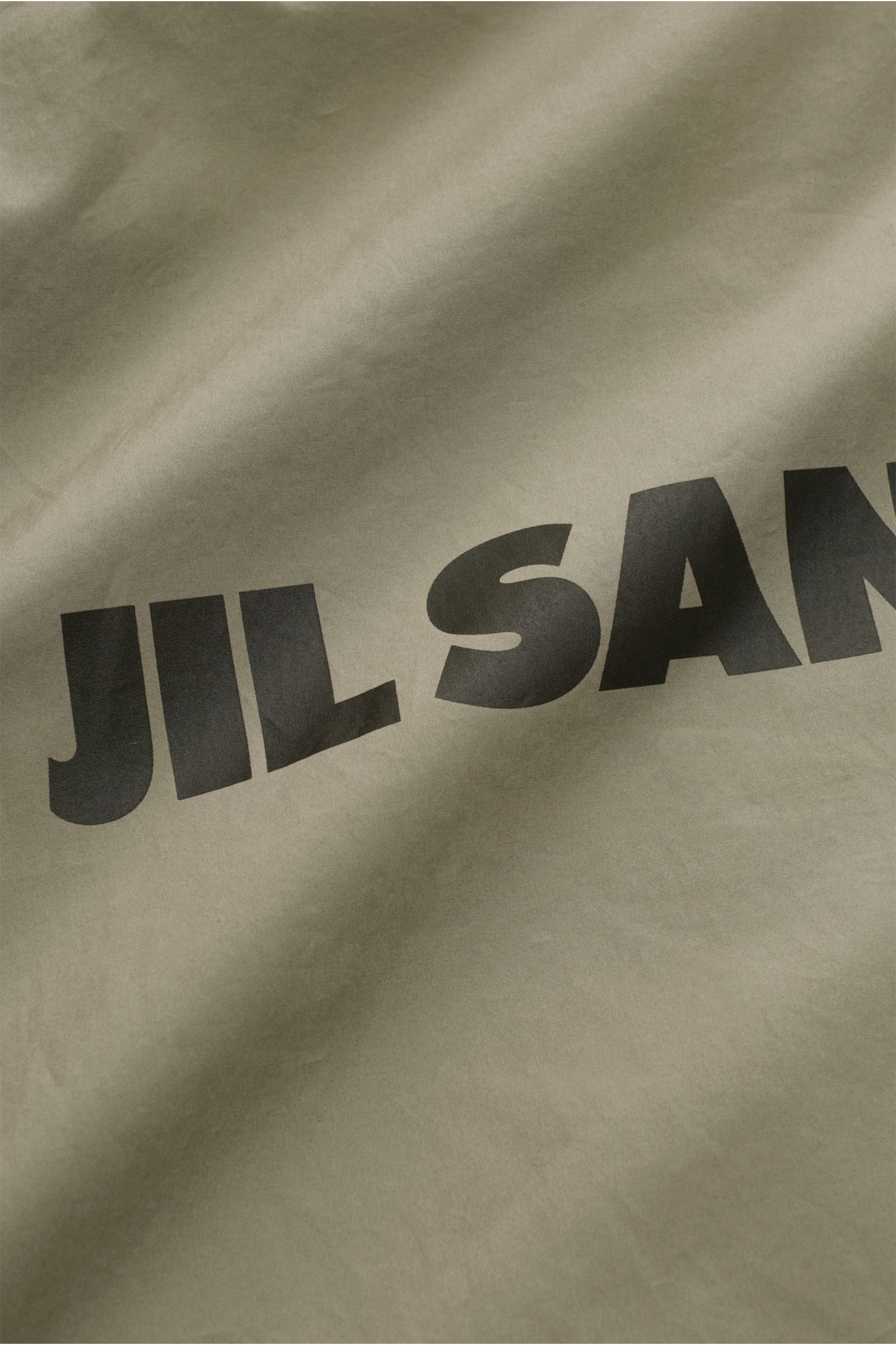 JIL SANDER Popeline Mantel oliv | BRAUN Hamburg 