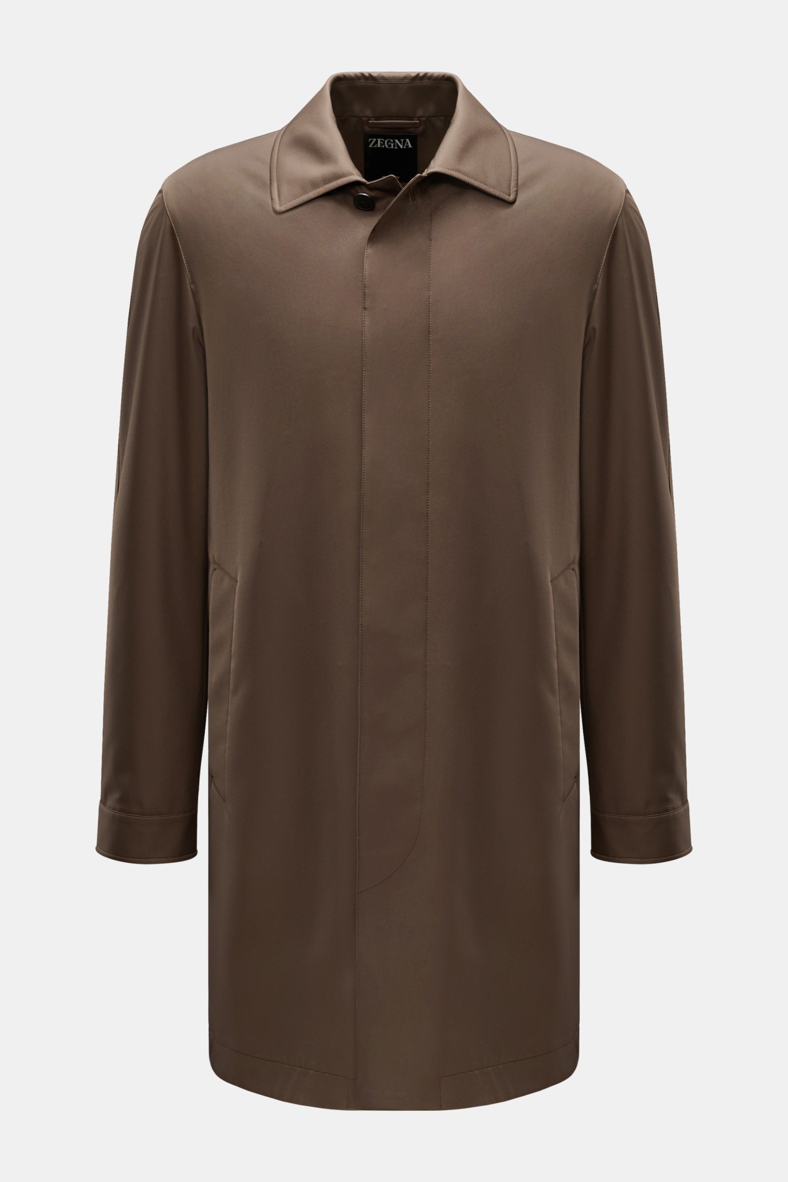 Zegna Mantel 'Motorin' graubraun