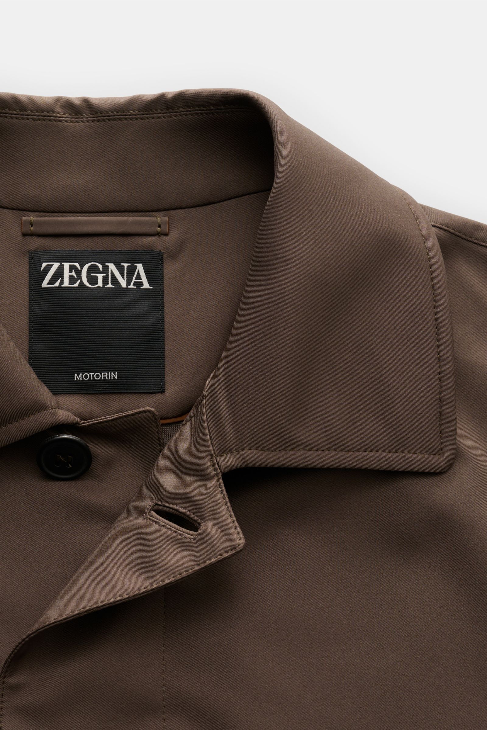 Zegna Mantel 'Motorin' graubraun