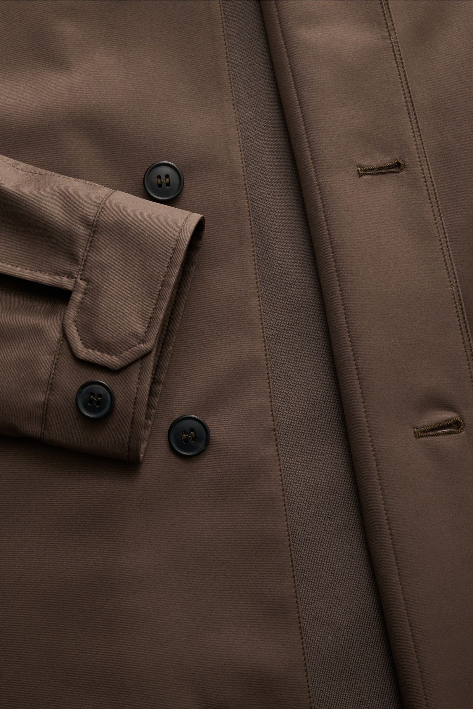 Zegna Mantel 'Motorin' graubraun