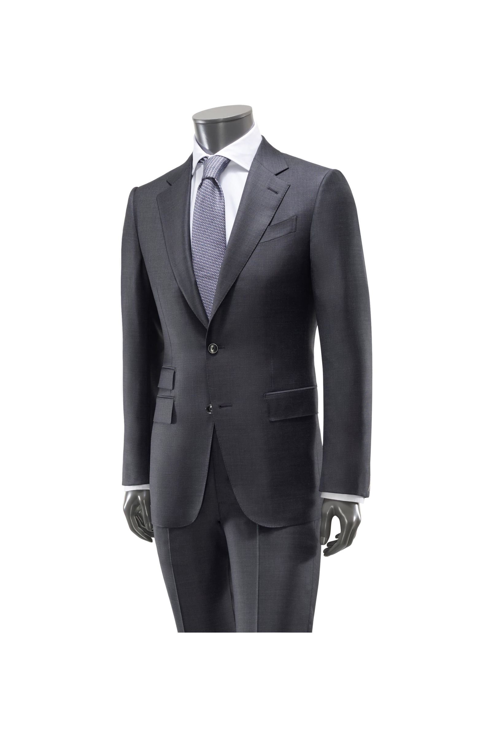 Suit 'Trofeo Manhattan Slim Fit' dark grey patterned