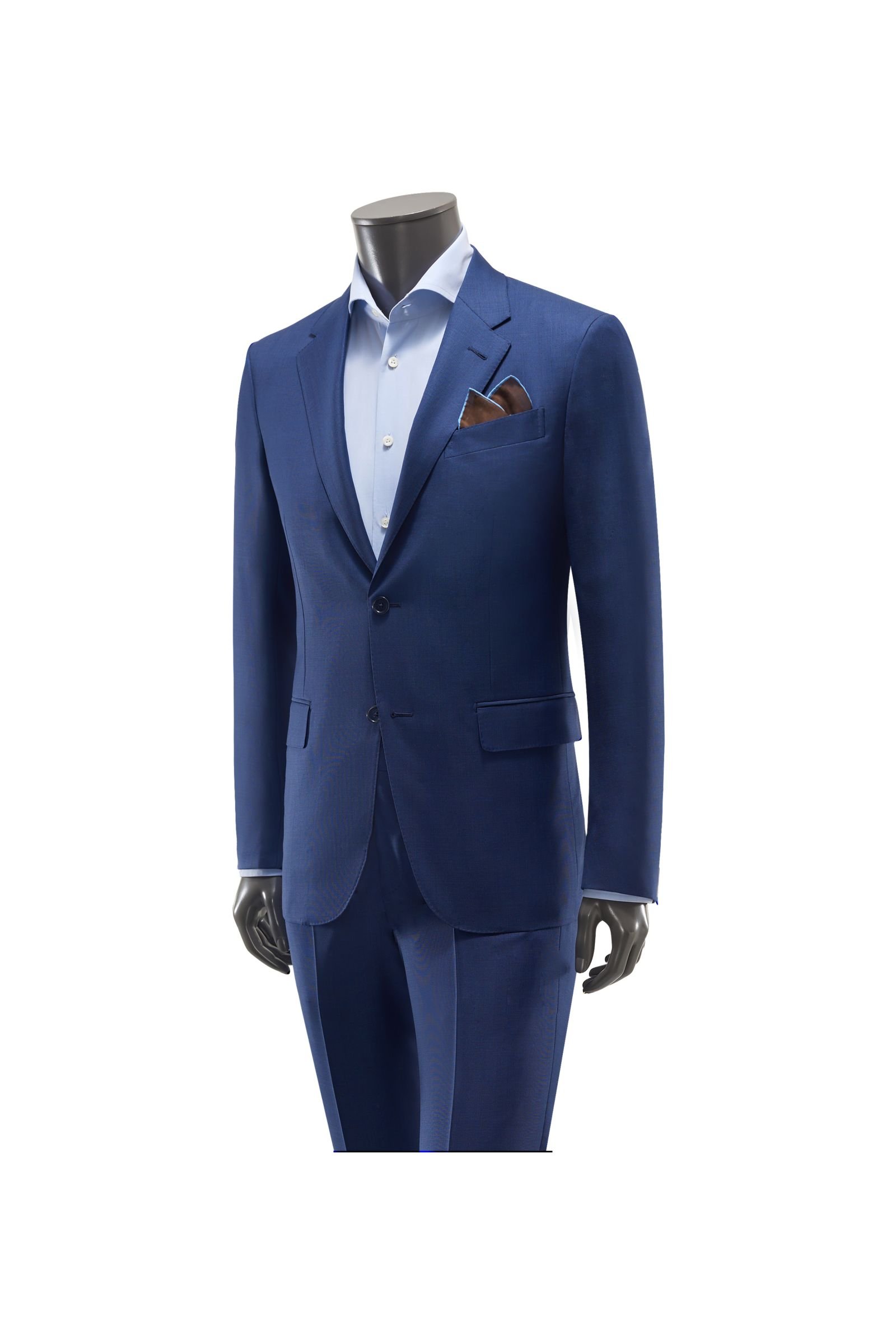 Suit 'Milano Easy Slim Fit' navy patterned
