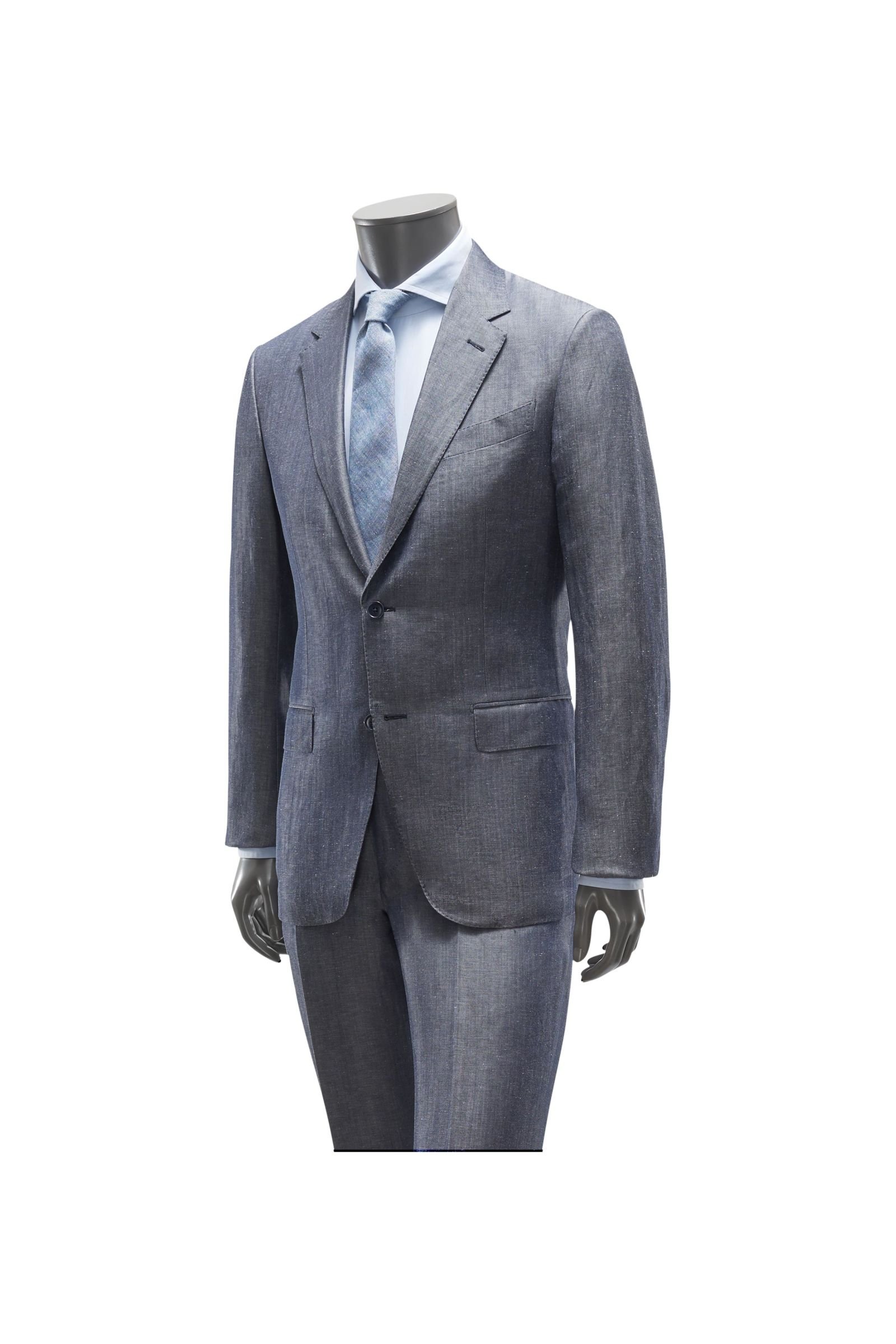 Suit 'Milano Easy Slim Fit' grey-blue