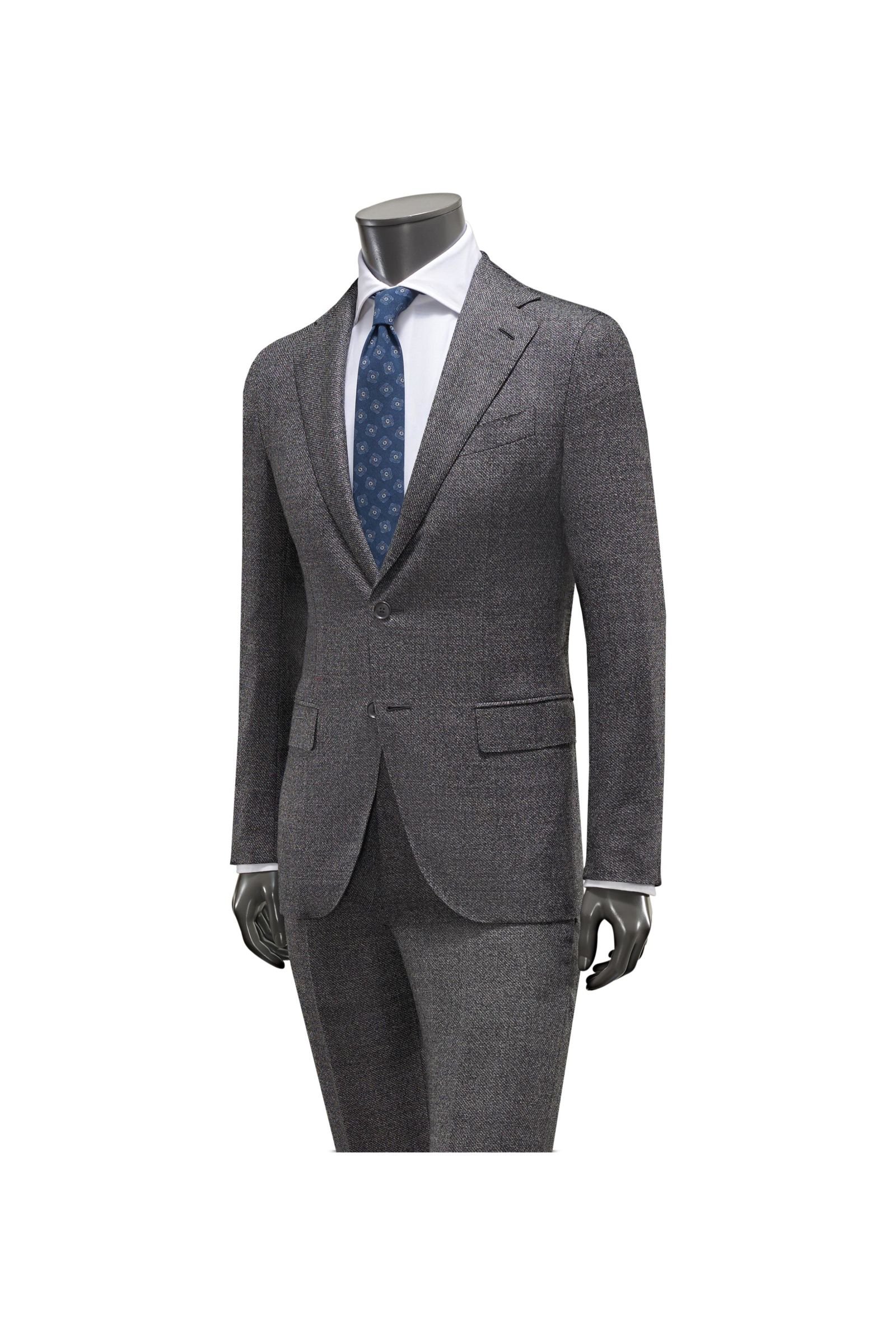 Suit anthracite patterned