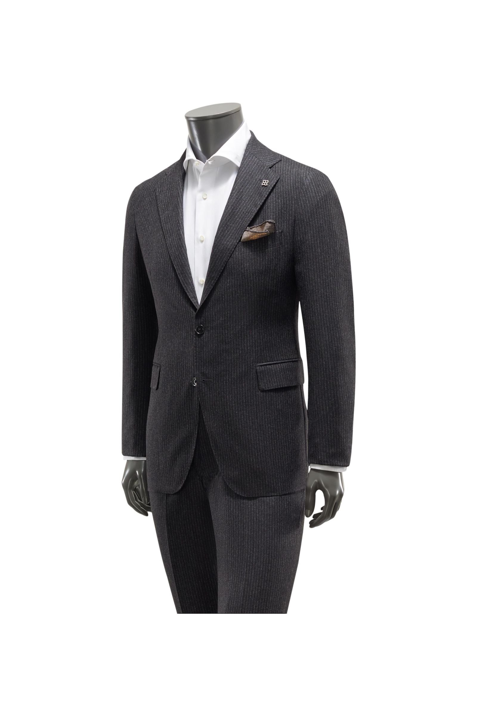 Suit anthracite striped