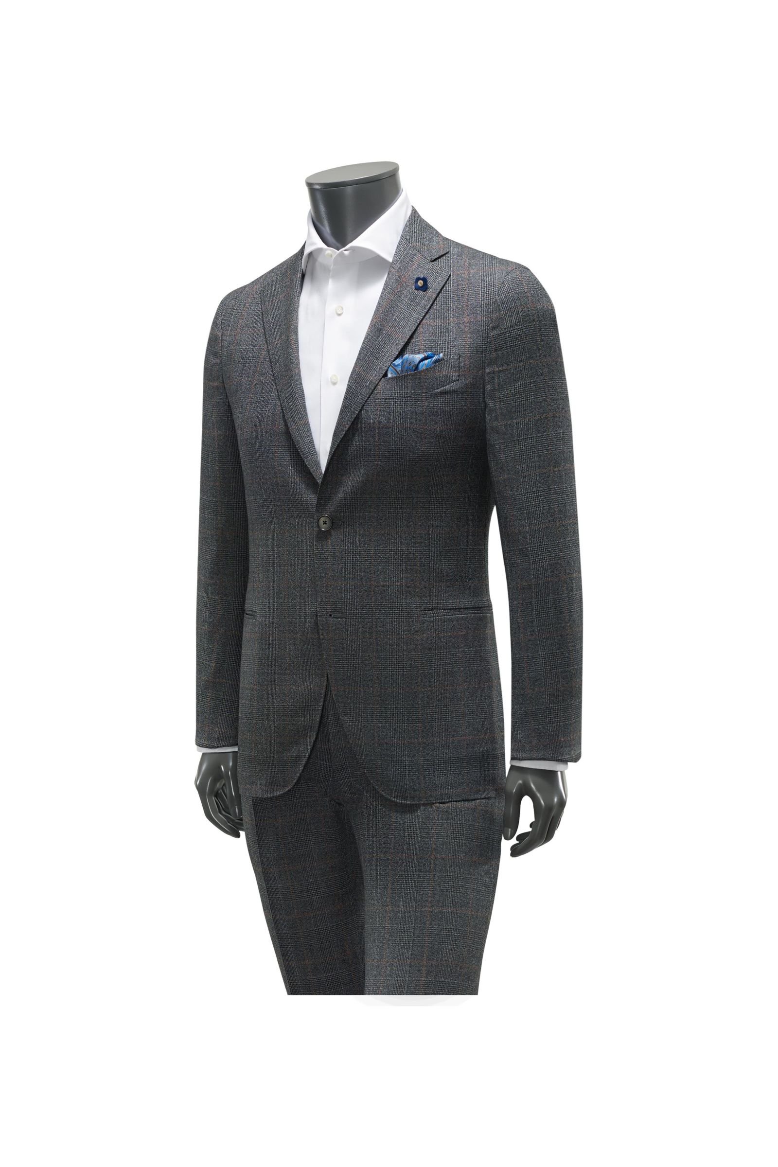 Suit anthracite checked