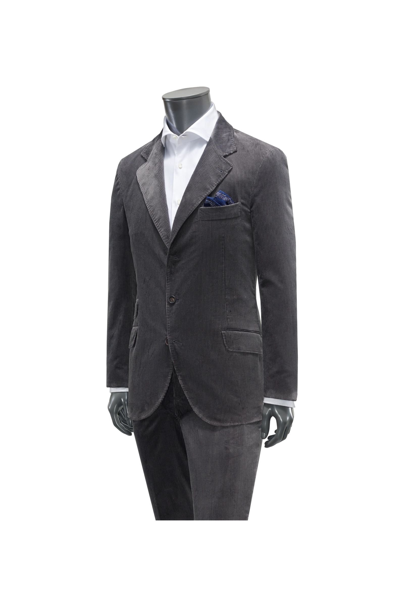 Corduroy suit dark grey