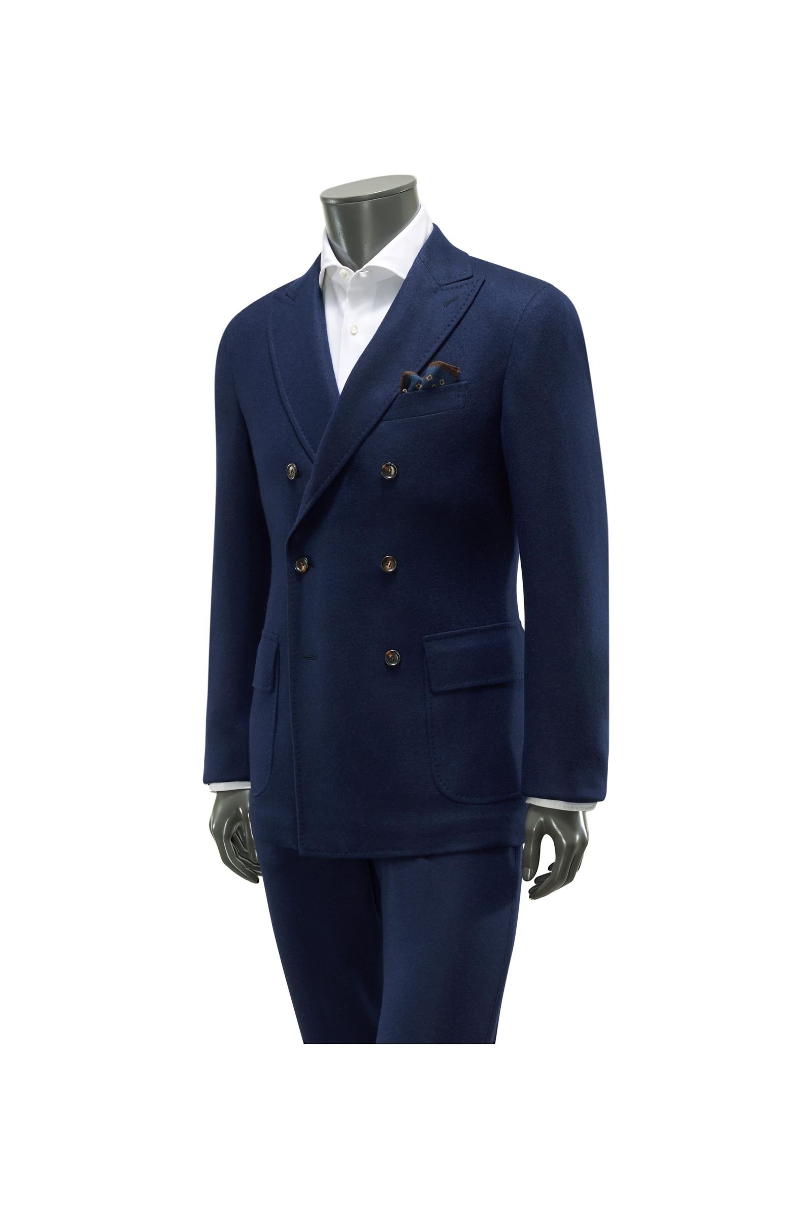 Cashmere suit 'Flavio' dark blue